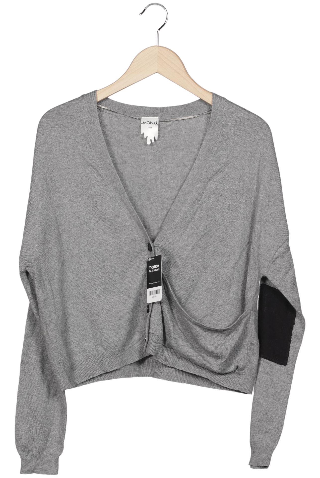 

Monki Damen Strickjacke, grau, Gr. 34