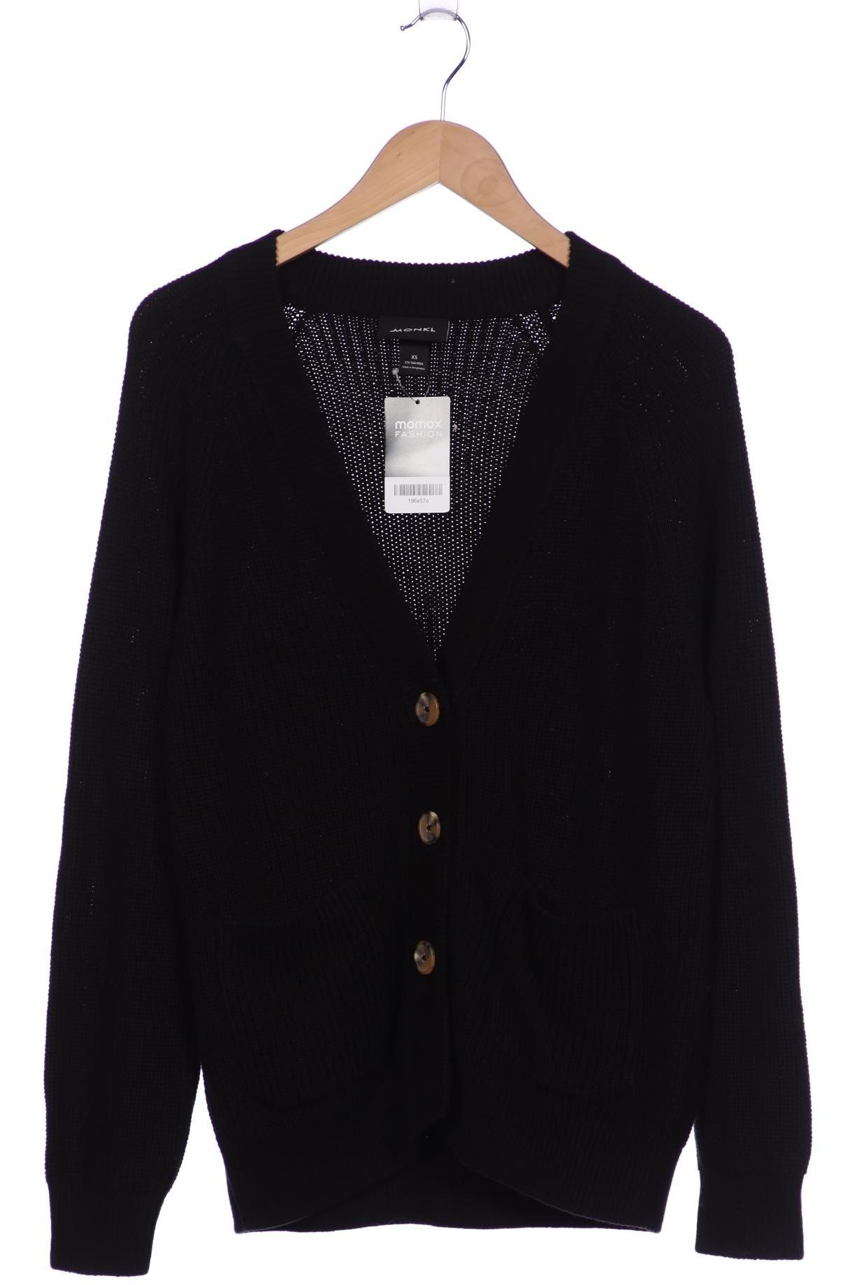 

Monki Damen Strickjacke, schwarz, Gr. 34