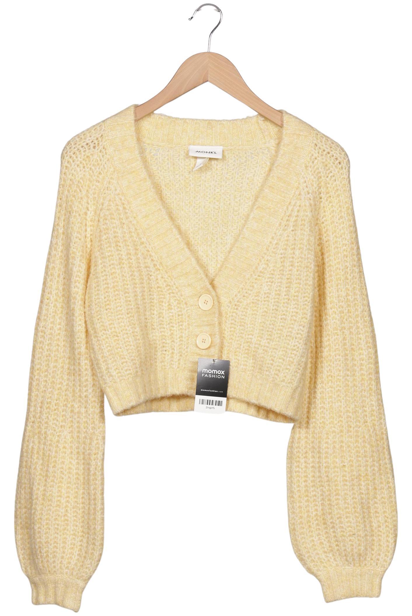 

Monki Damen Strickjacke, gelb, Gr. 36