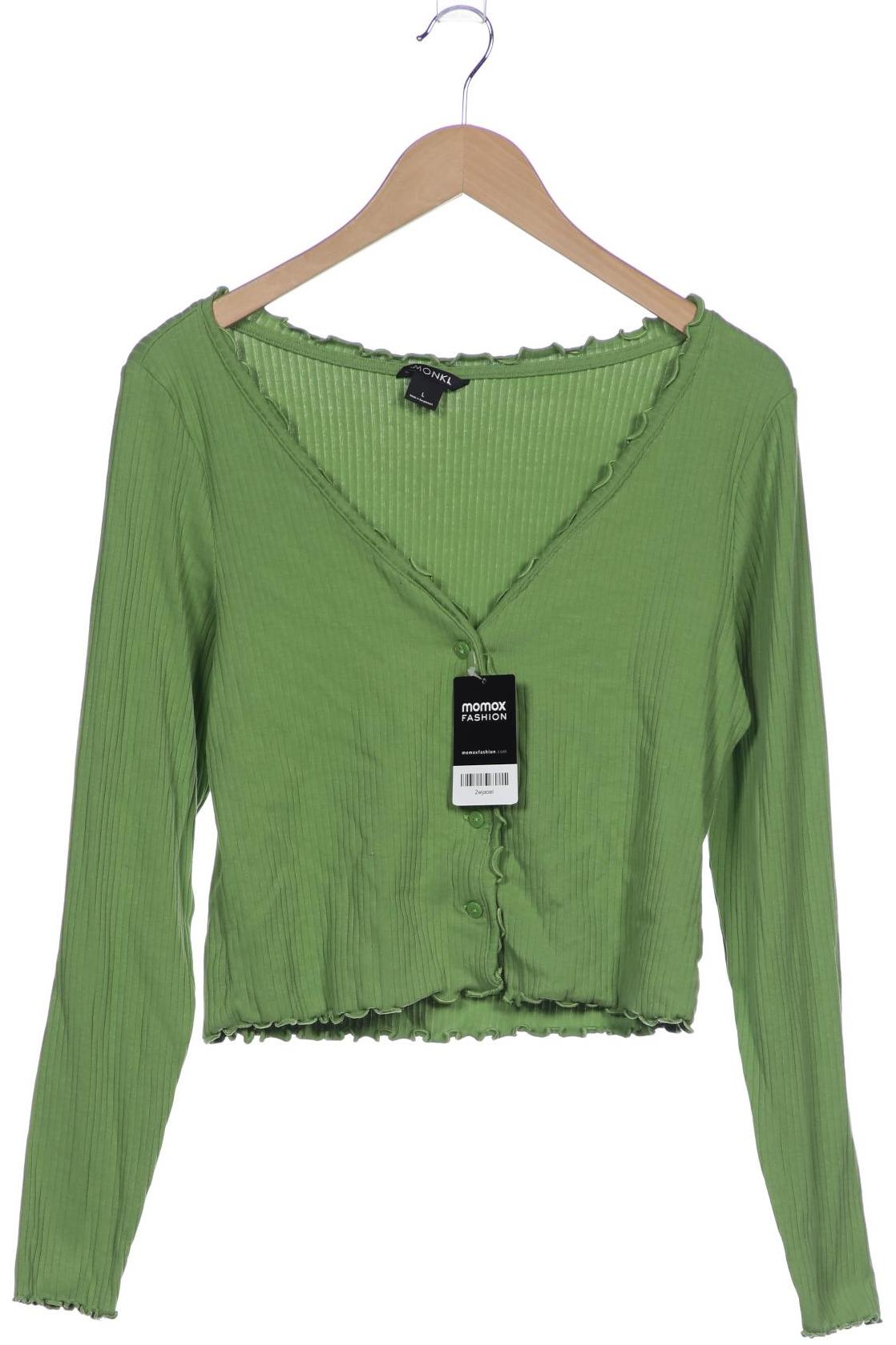 

Monki Damen Strickjacke, grün, Gr. 42