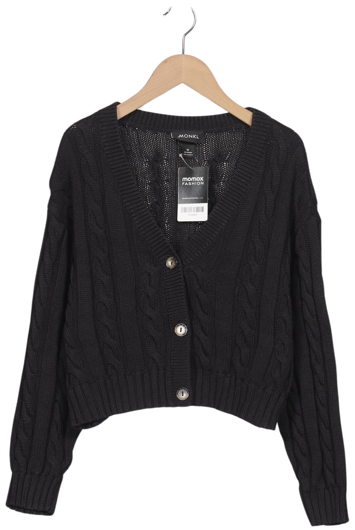 

Monki Damen Strickjacke, schwarz, Gr. 38