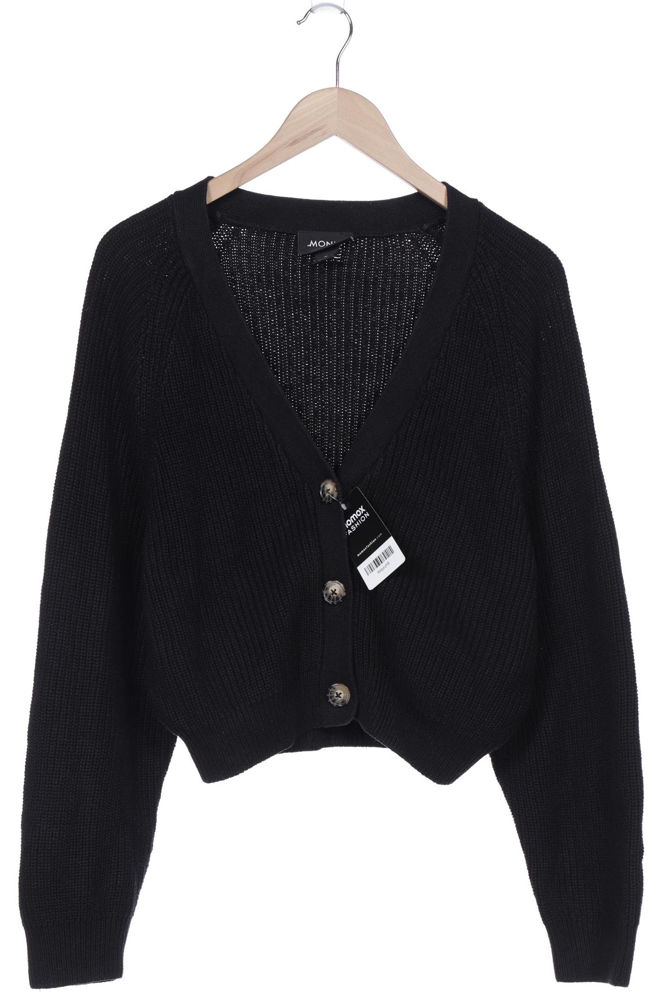 

Monki Damen Strickjacke, schwarz, Gr. 38