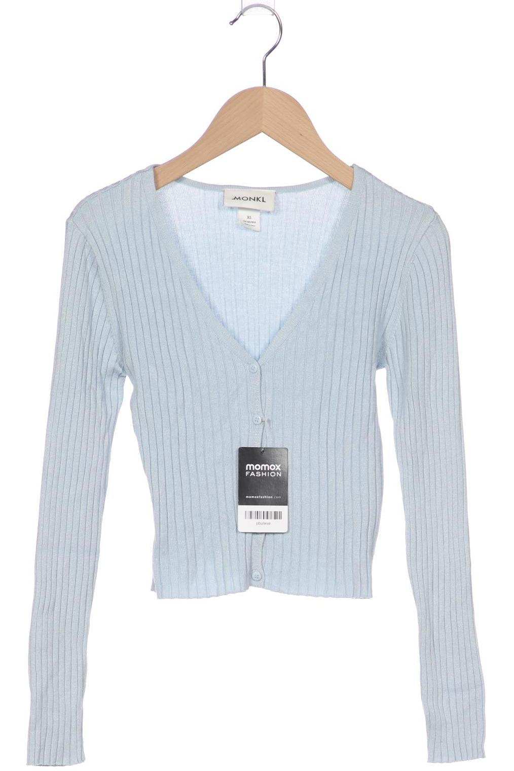

Monki Damen Strickjacke, hellblau, Gr. 34