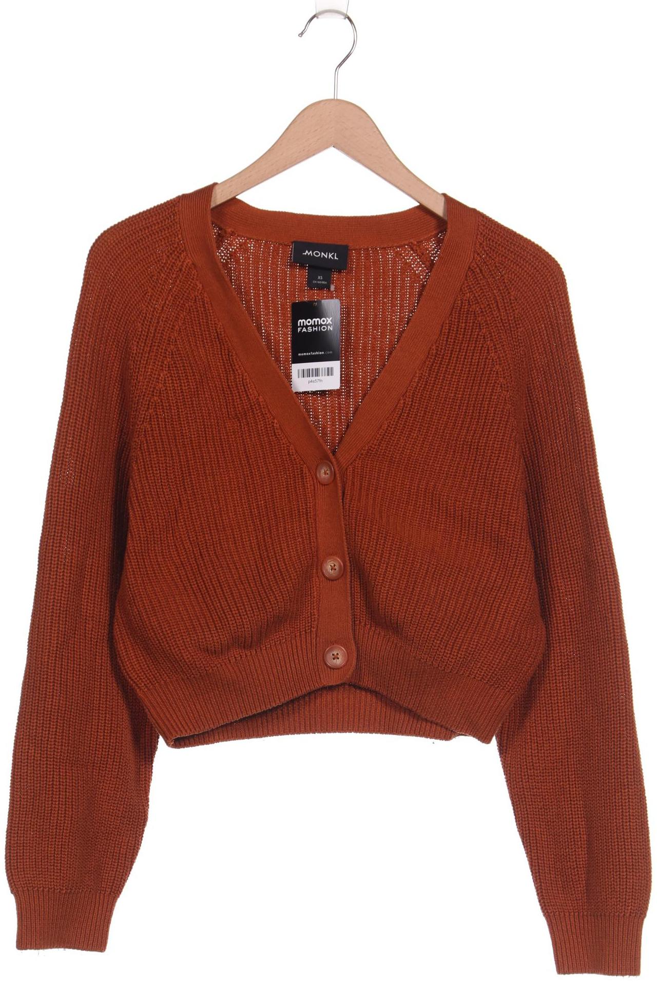 

Monki Damen Strickjacke, orange, Gr. 34