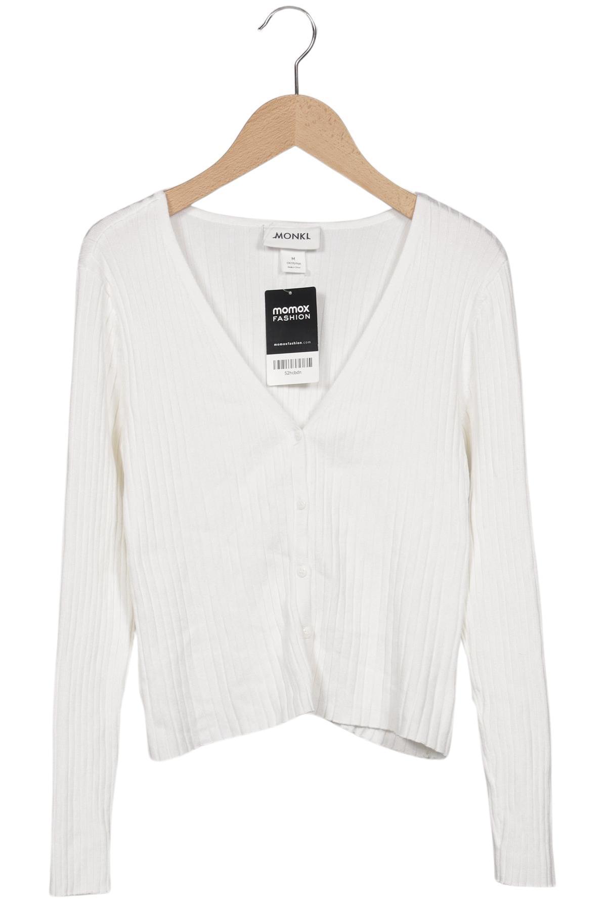 

Monki Damen Strickjacke, weiß, Gr. 38