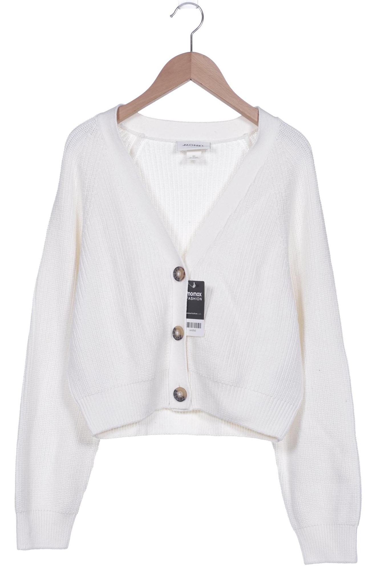 

Monki Damen Strickjacke, weiß, Gr. 34