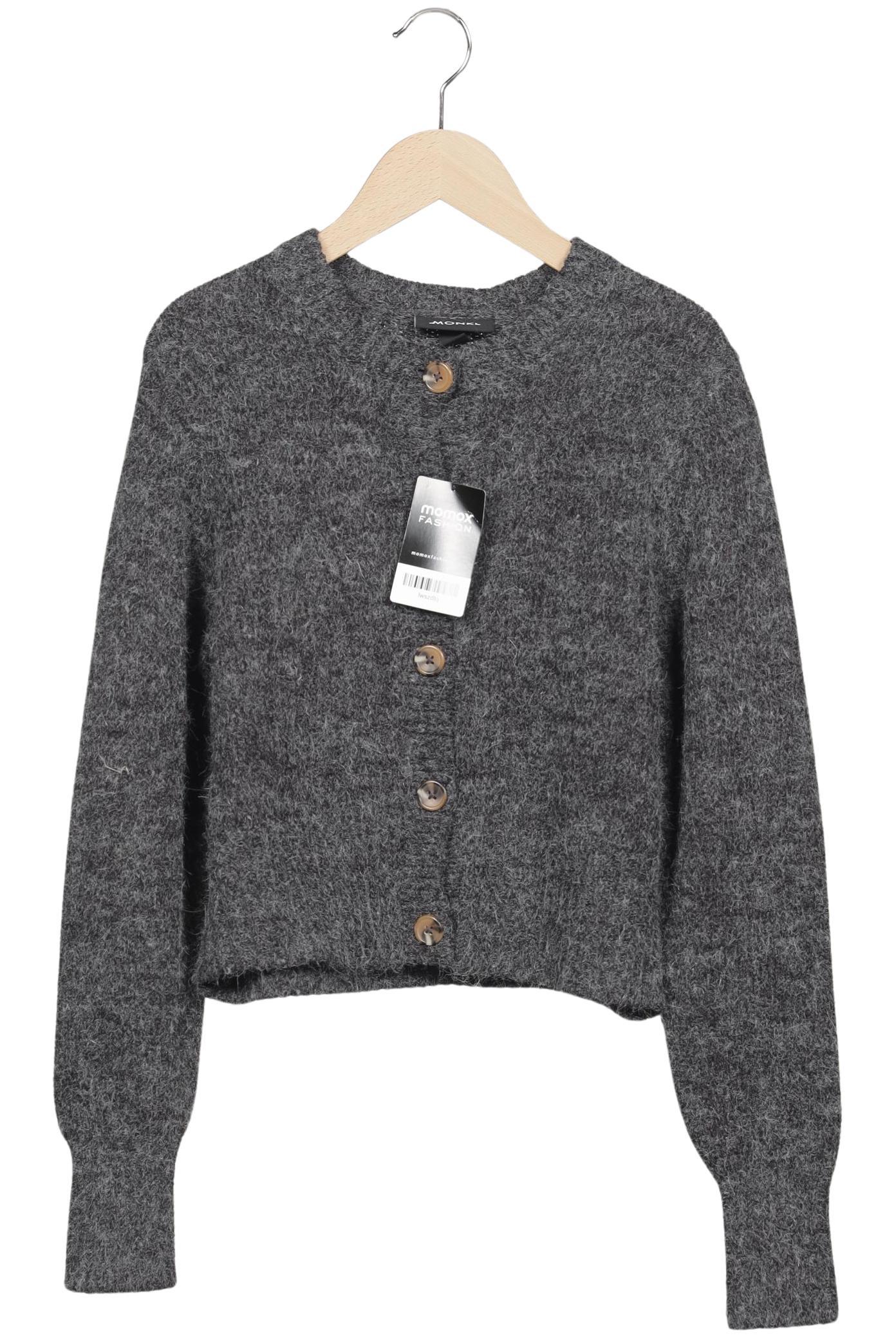 

Monki Damen Strickjacke, grau, Gr. 38