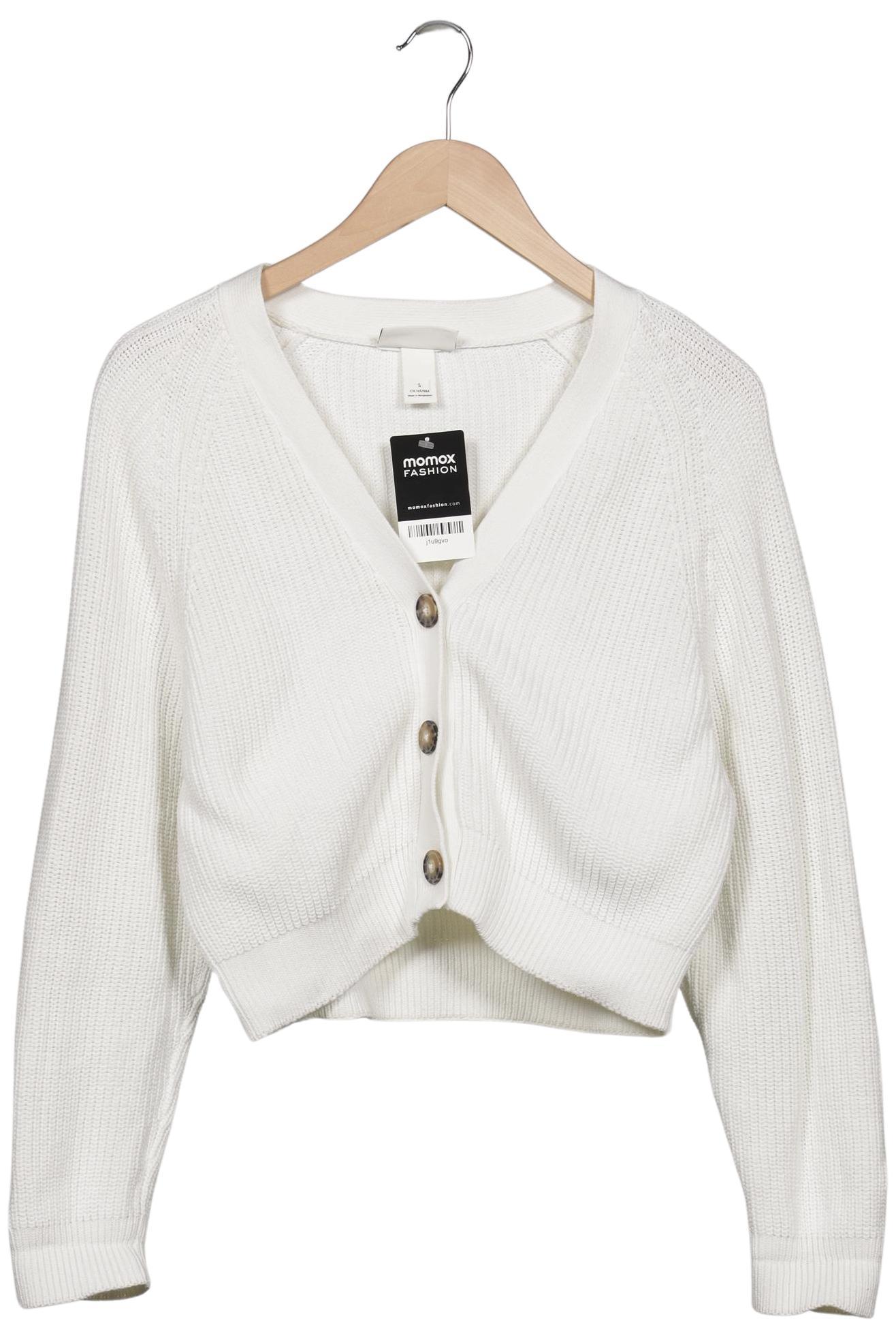 

Monki Damen Strickjacke, weiß, Gr. 36