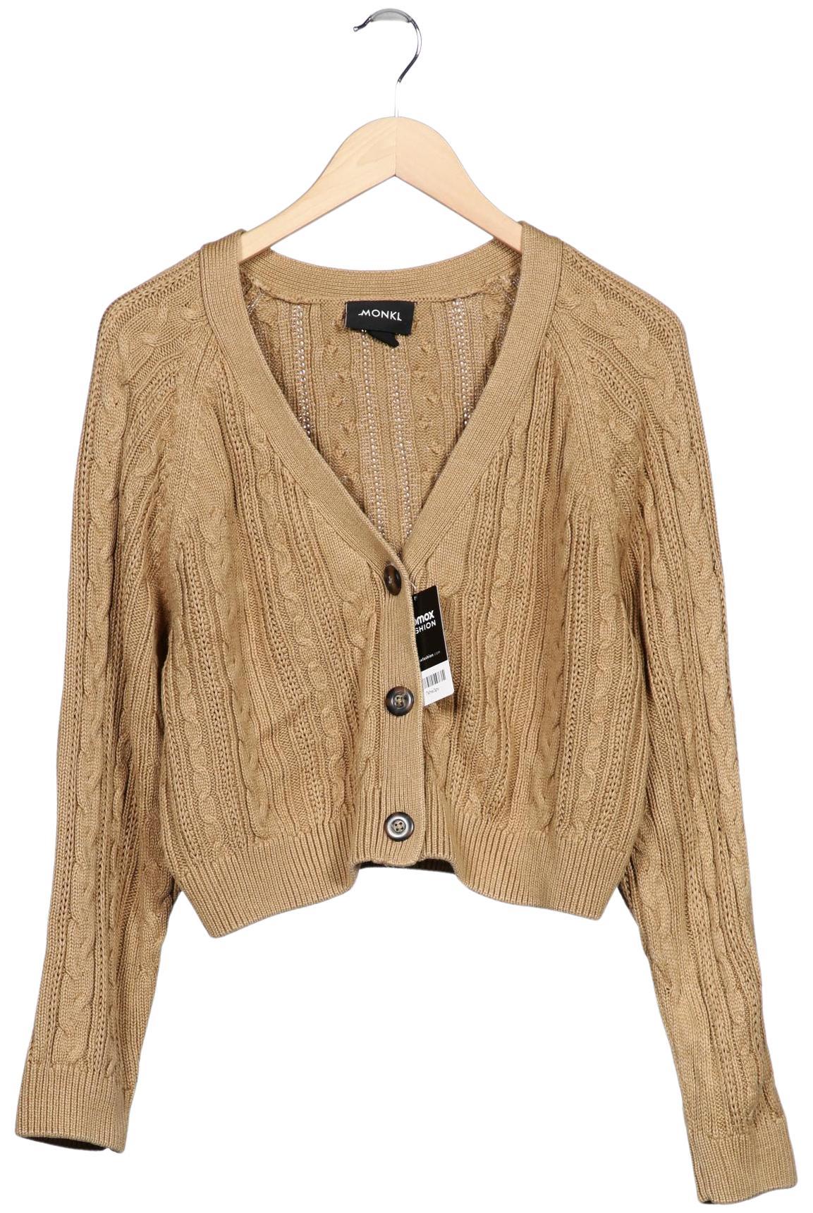 

Monki Damen Strickjacke, beige, Gr. 36
