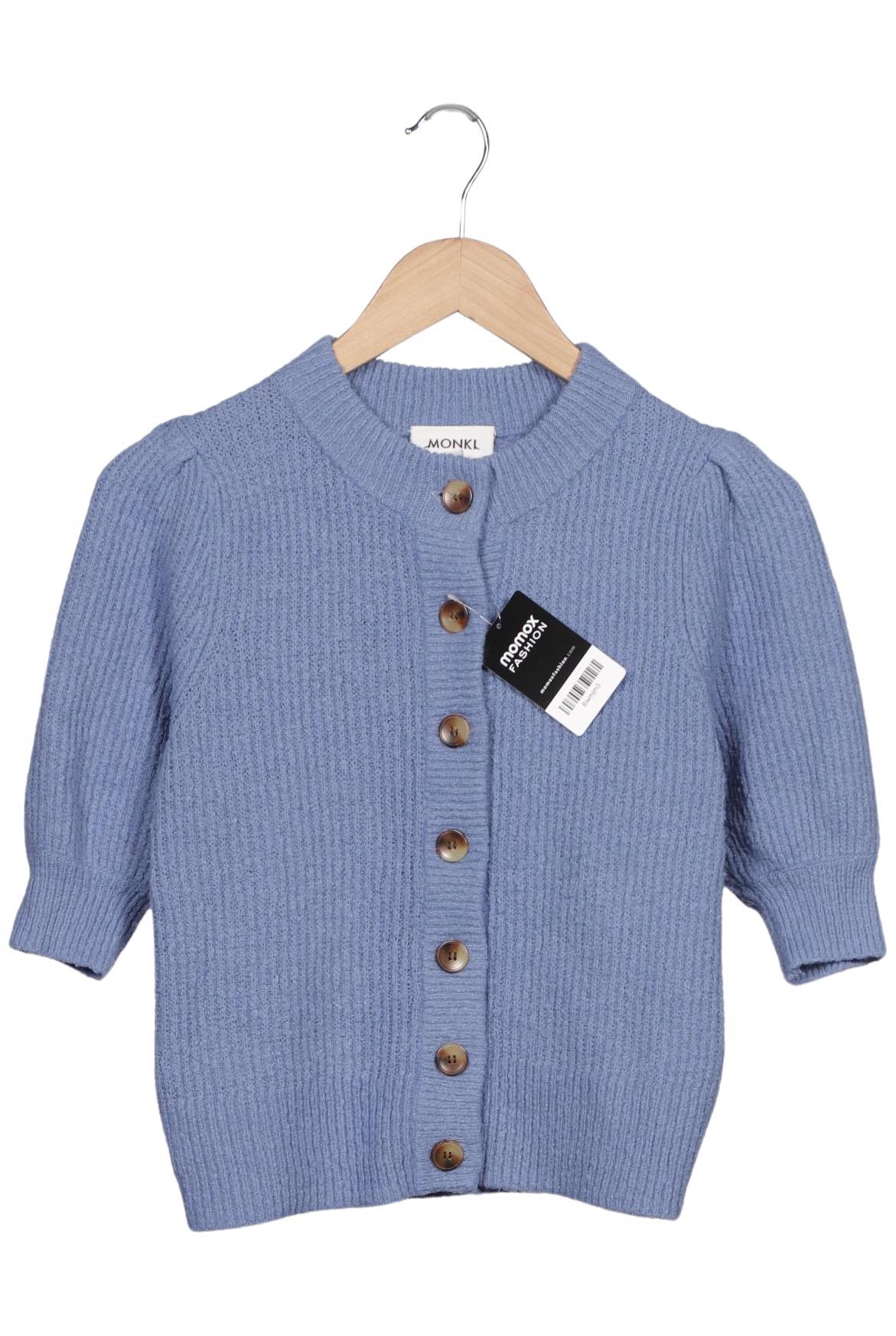 

Monki Damen Strickjacke, blau, Gr. 34