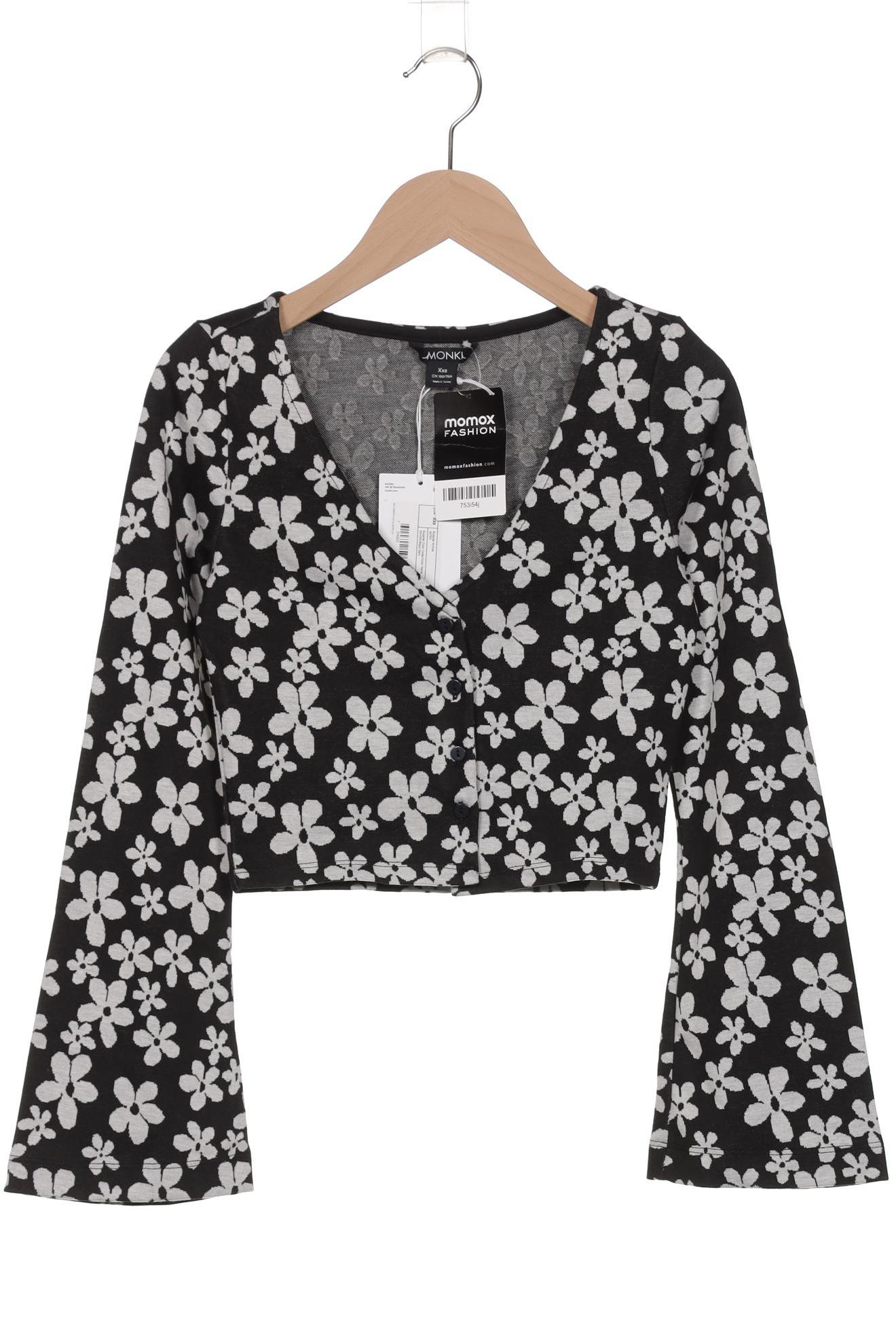

Monki Damen Strickjacke, schwarz, Gr. 32