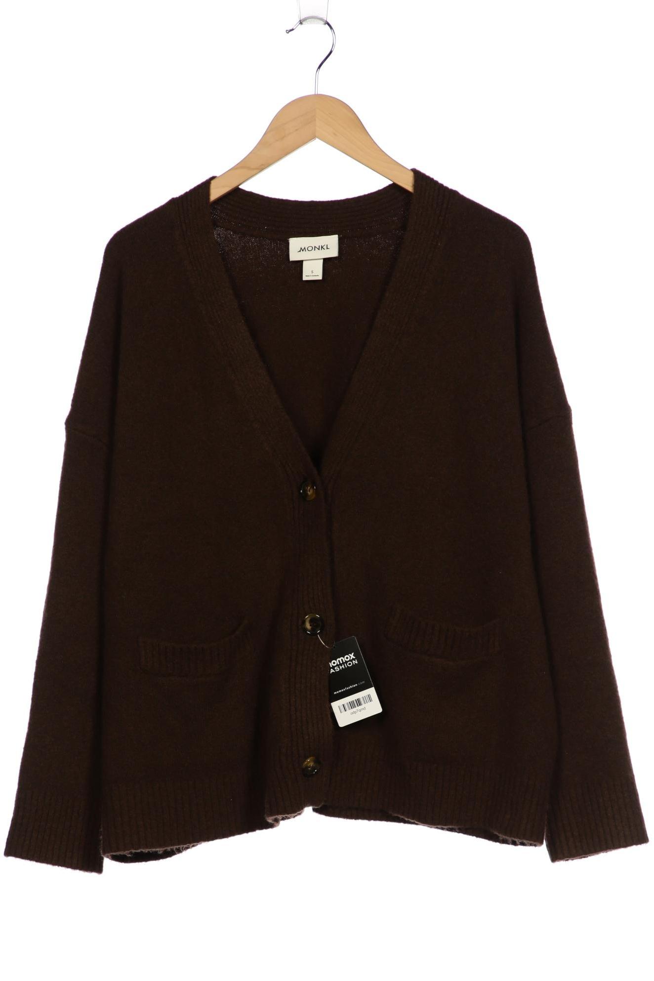 

Monki Damen Strickjacke, braun, Gr. 36
