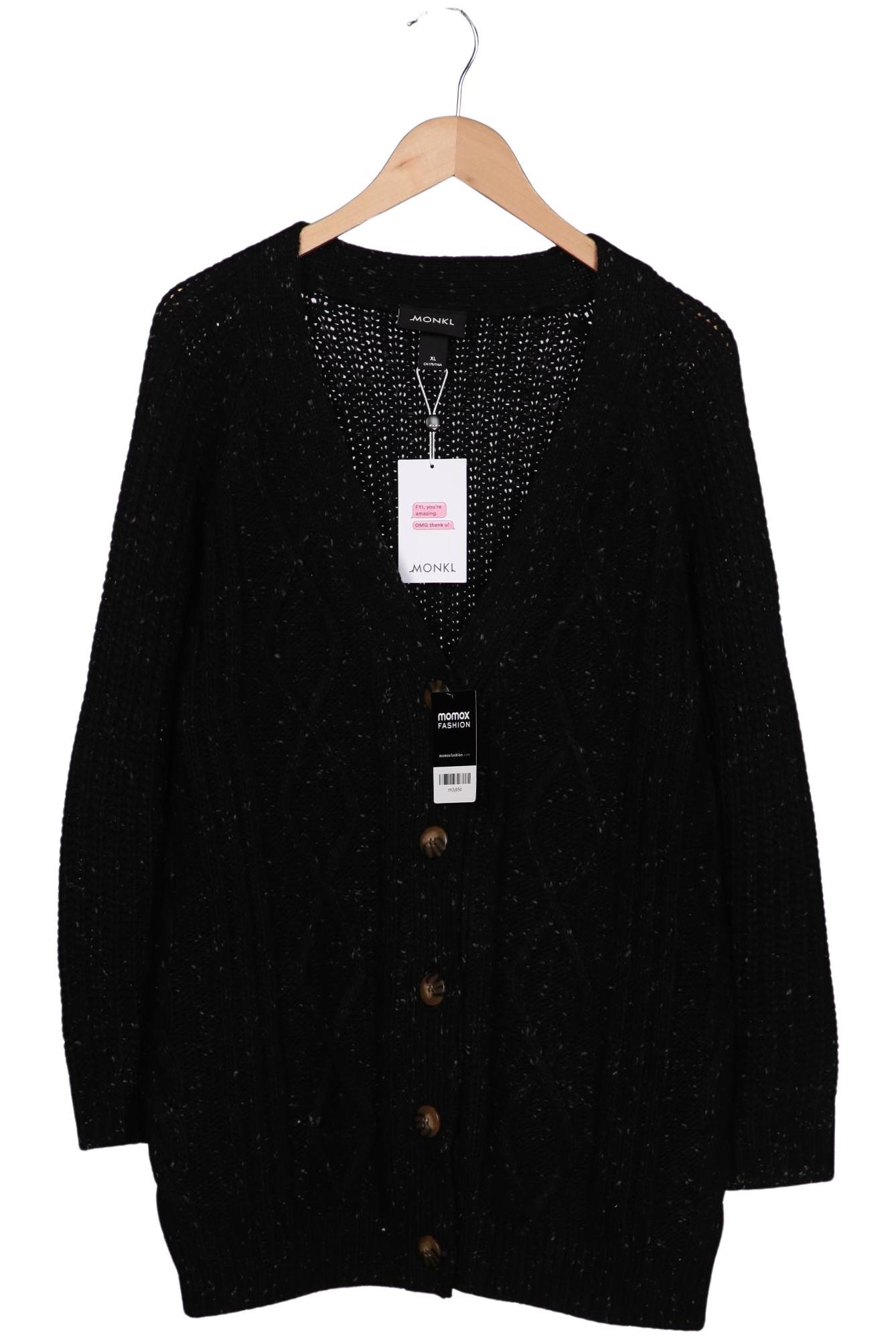 

Monki Damen Strickjacke, schwarz, Gr. 44