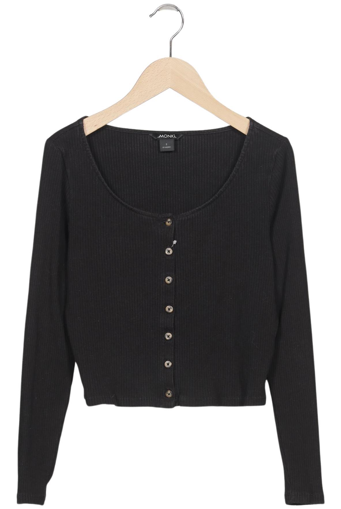 

Monki Damen Strickjacke, schwarz, Gr. 36