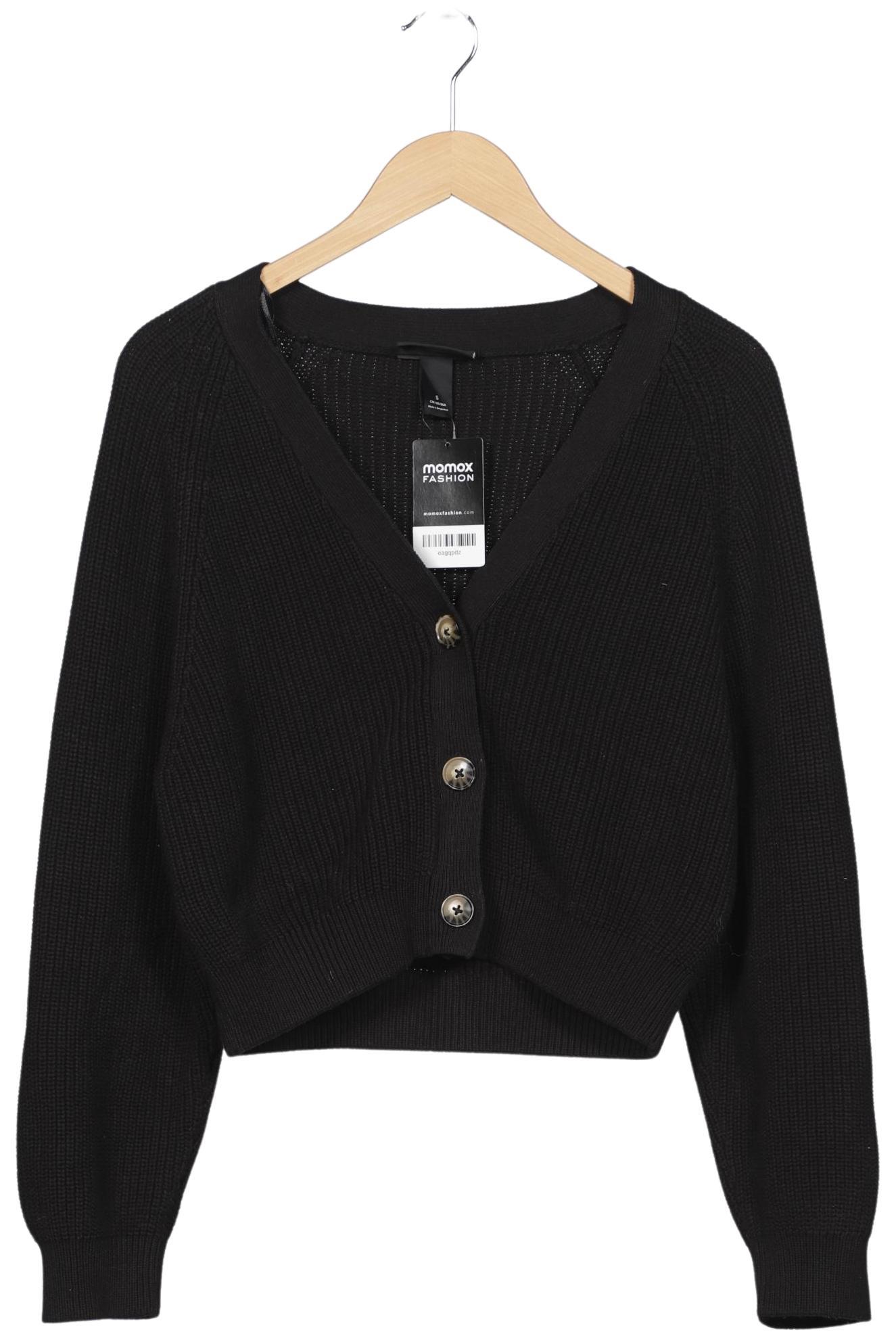 

Monki Damen Strickjacke, schwarz, Gr. 36