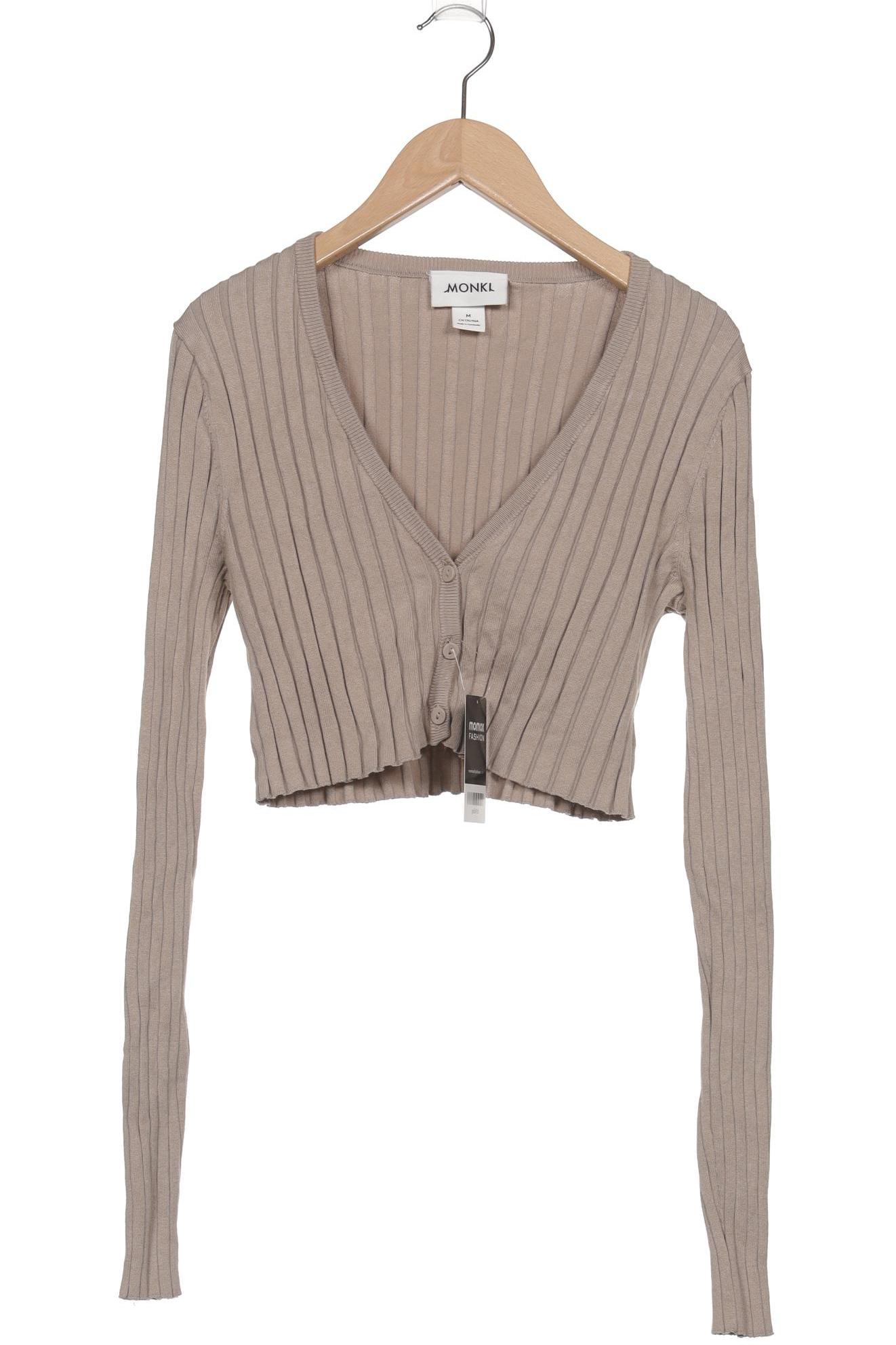 

Monki Damen Strickjacke, beige, Gr. 38