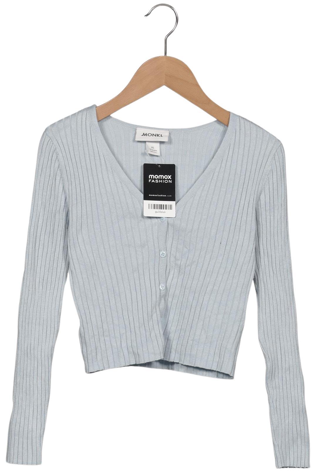 

Monki Damen Strickjacke, hellblau, Gr. 34