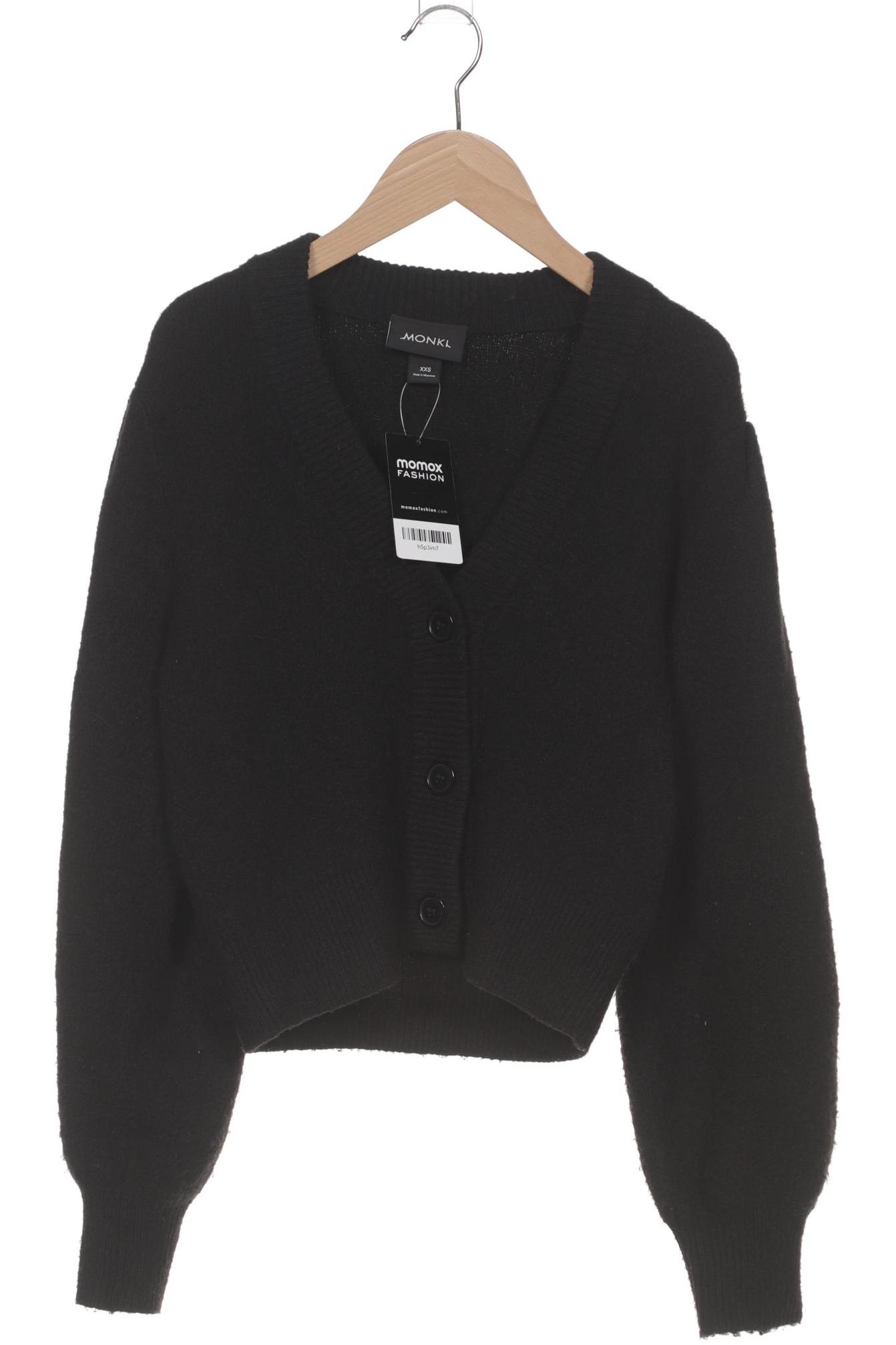 

Monki Damen Strickjacke, schwarz, Gr. 32
