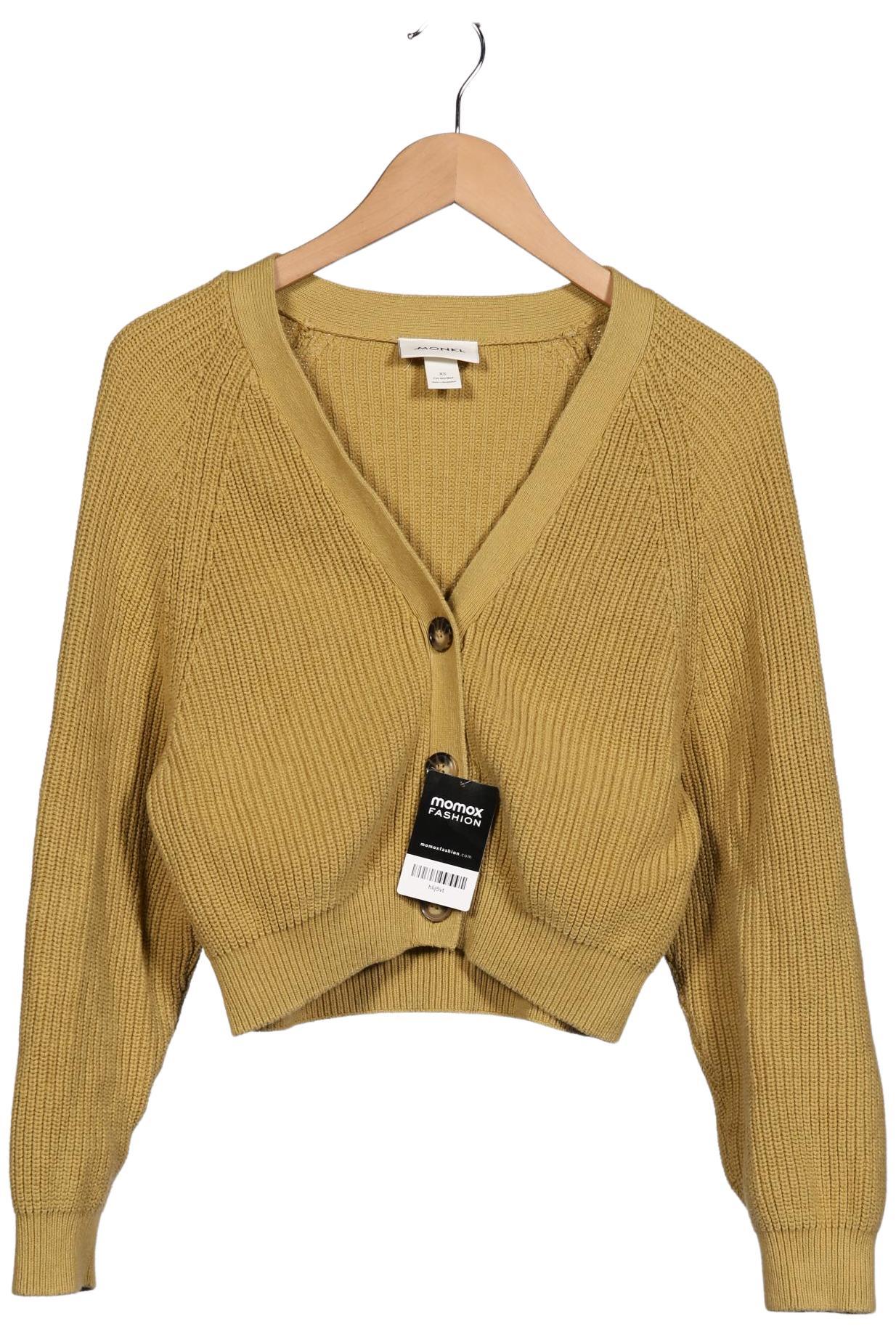 

Monki Damen Strickjacke, gelb, Gr. 34