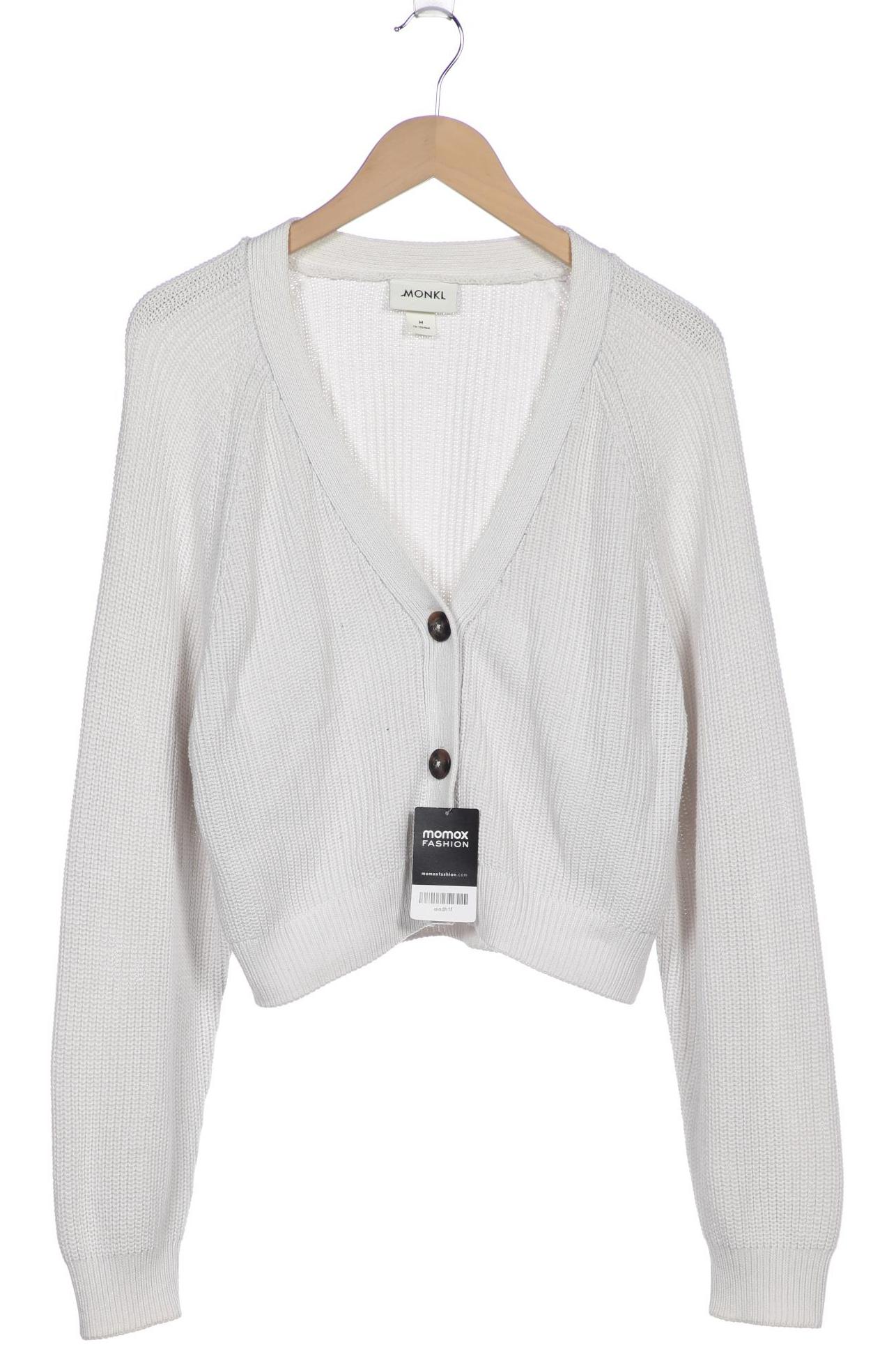 

MONKI Damen Strickjacke, weiß