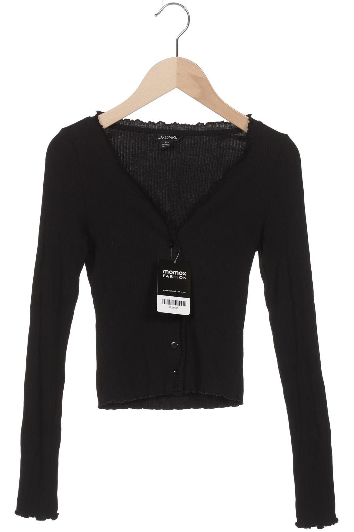 

Monki Damen Strickjacke, schwarz, Gr. 32