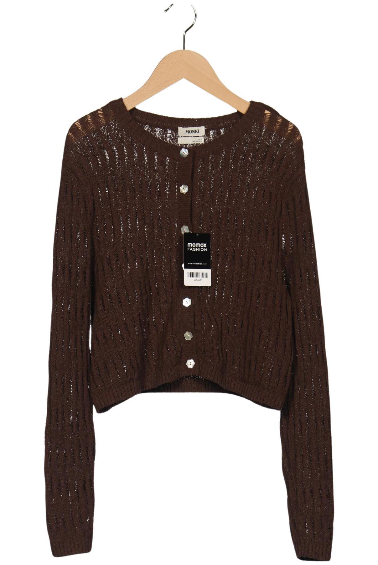 

Monki Damen Strickjacke, braun, Gr. 42