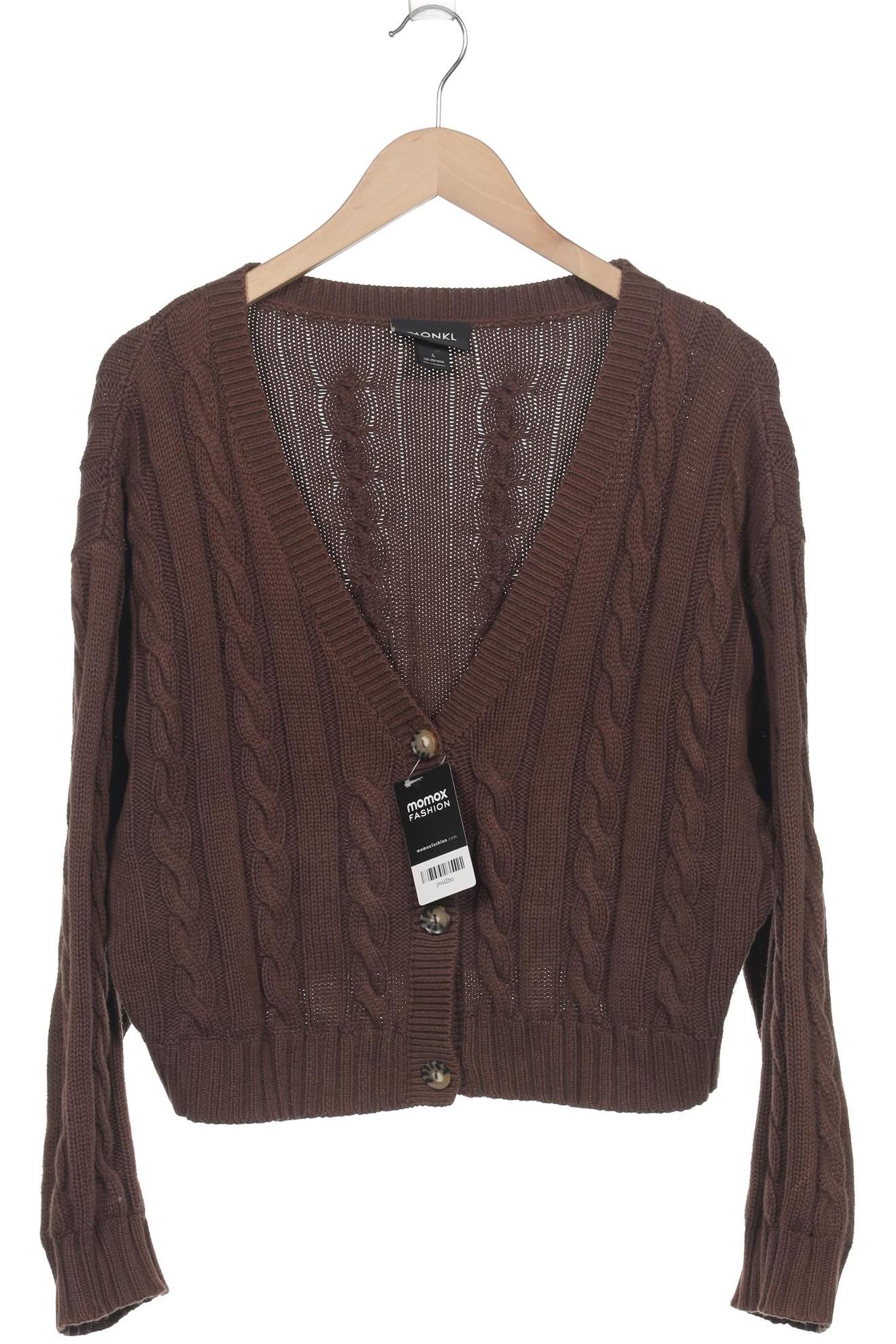 

Monki Damen Strickjacke, braun, Gr. 42