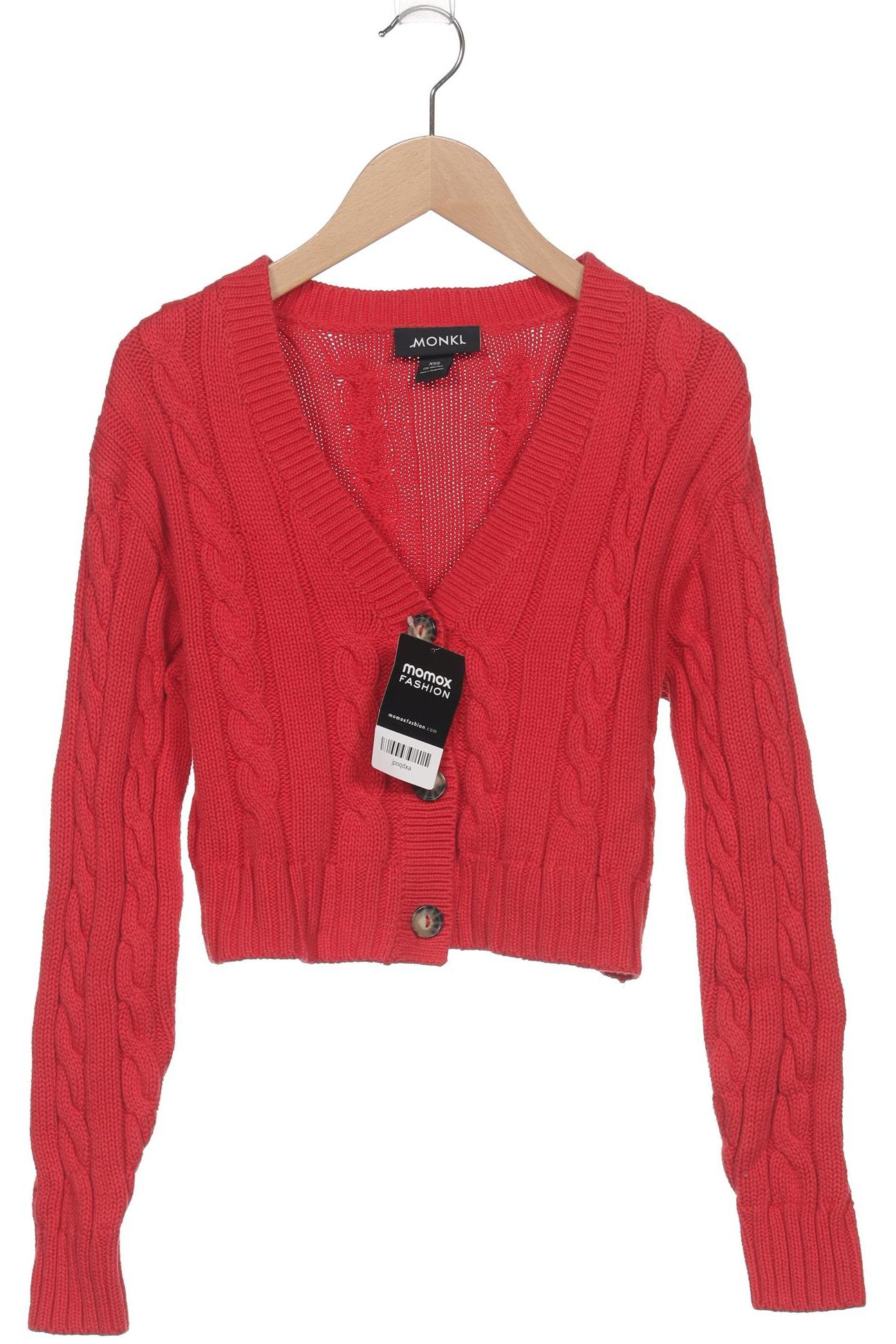 

Monki Damen Strickjacke, rot, Gr. 32