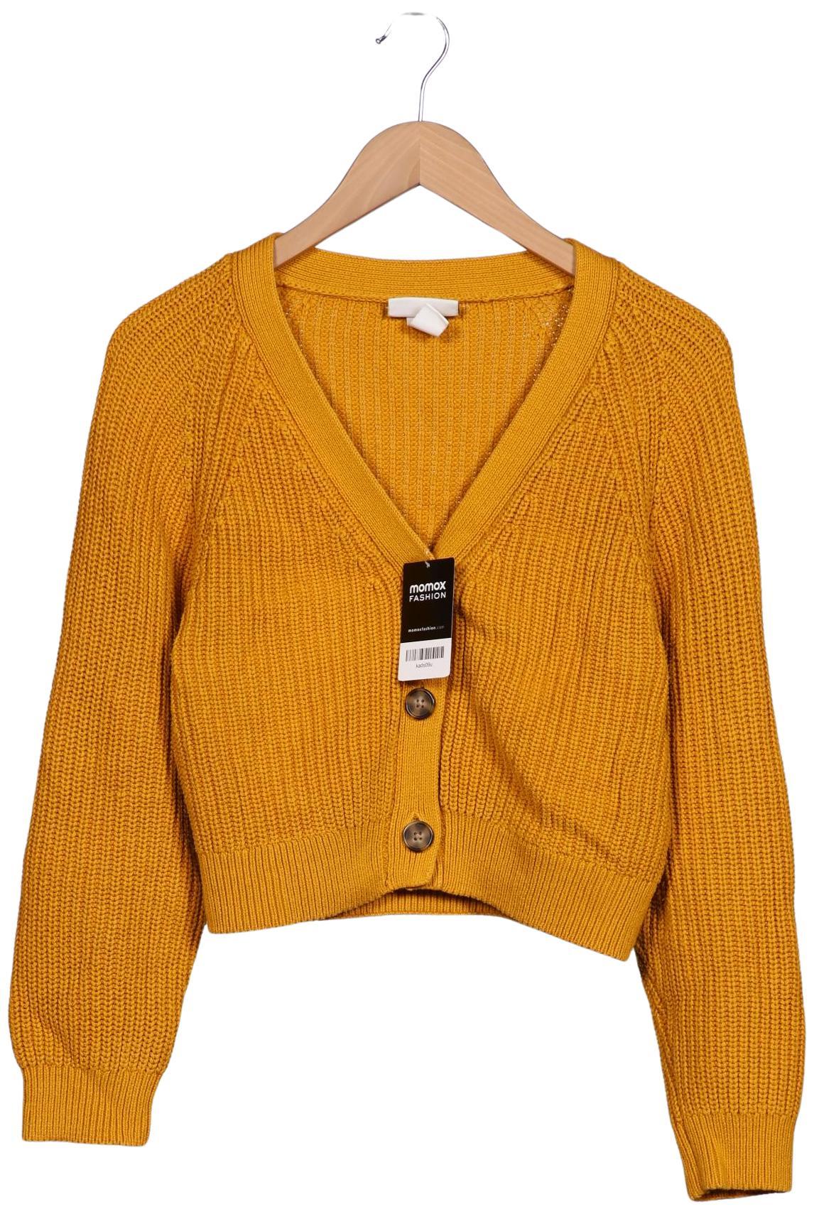 

Monki Damen Strickjacke, gelb, Gr. 34