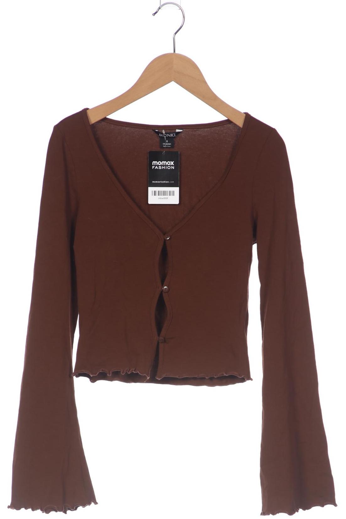 

Monki Damen Strickjacke, braun, Gr. 36
