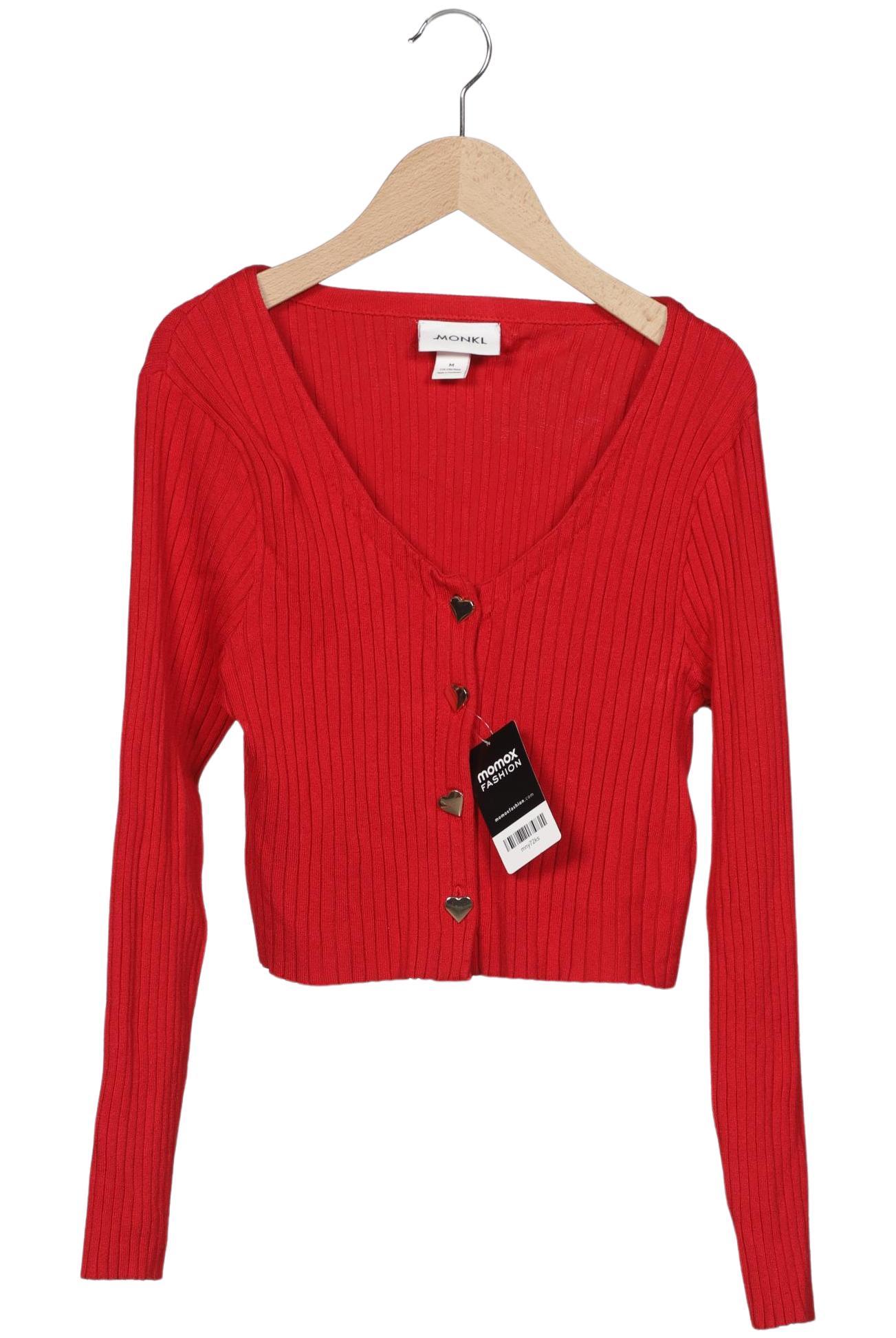 

Monki Damen Strickjacke, rot, Gr. 38
