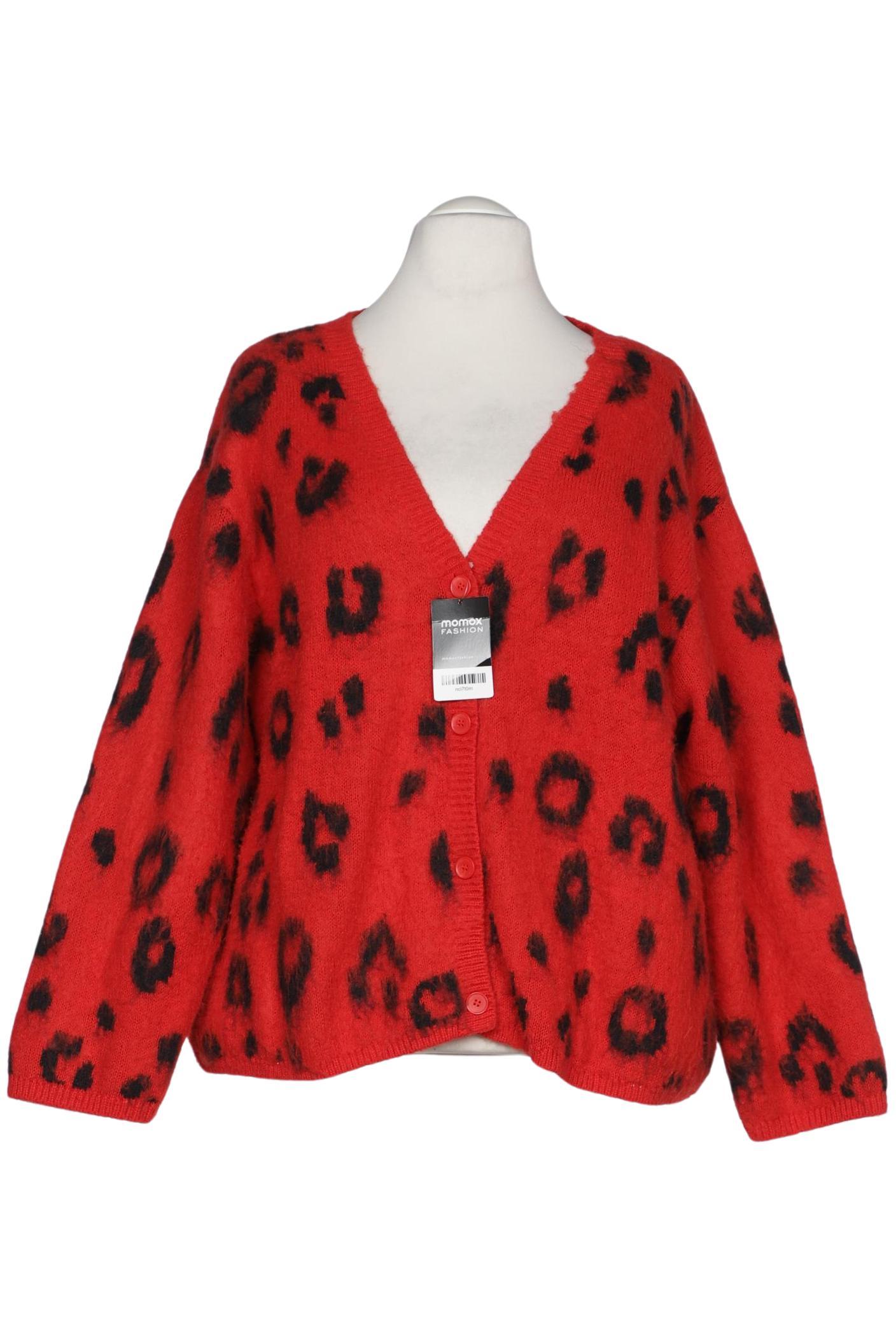

Monki Damen Strickjacke, rot, Gr. 52