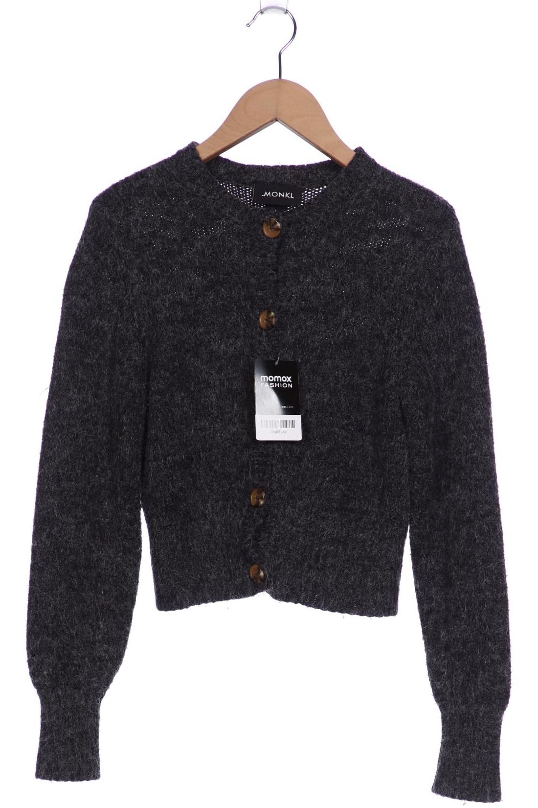 

Monki Damen Strickjacke, grau, Gr. 36