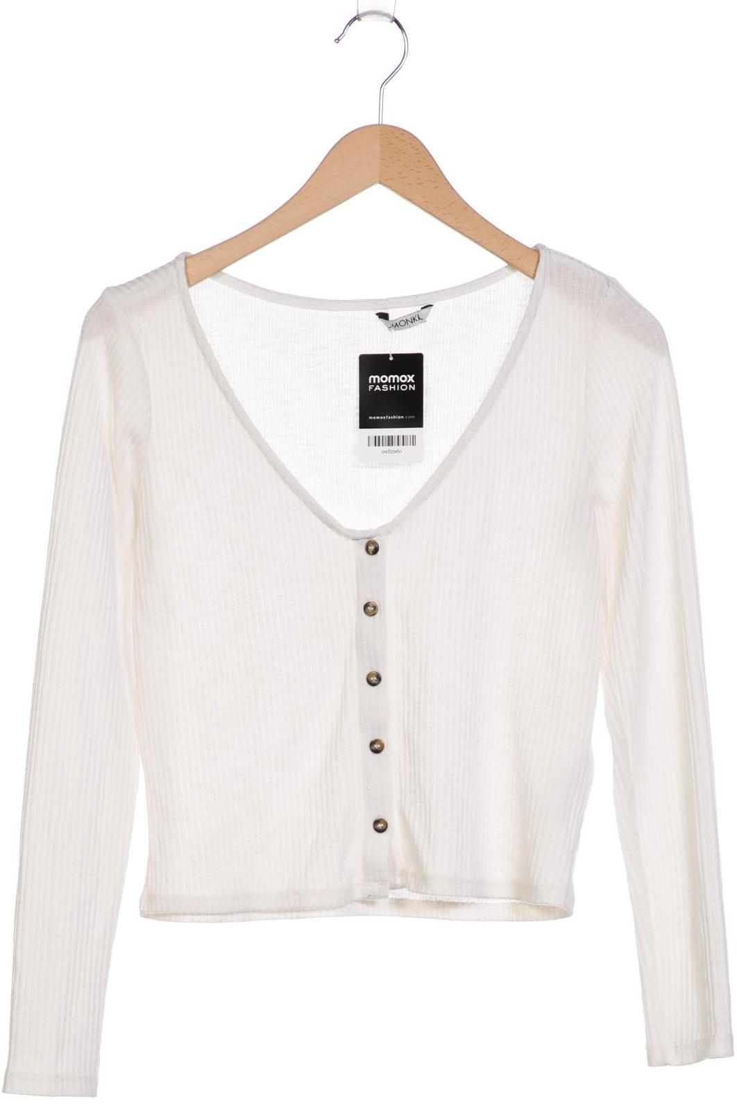 

Monki Damen Strickjacke, weiß, Gr. 38