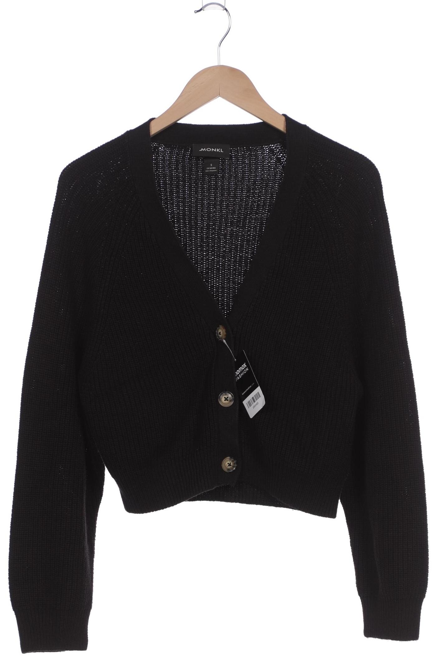 

Monki Damen Strickjacke, schwarz, Gr. 36