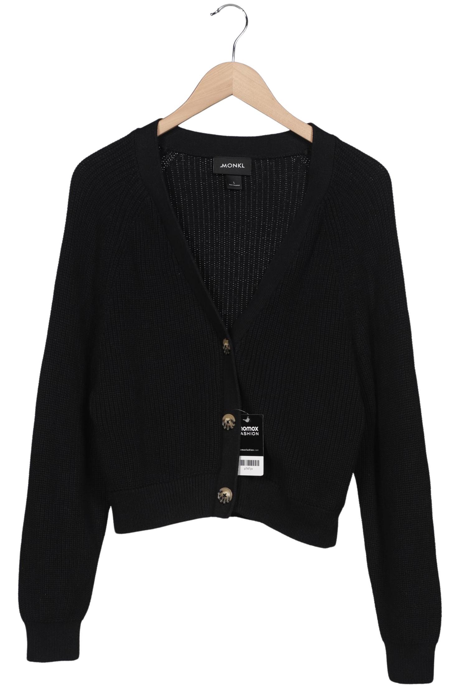 

Monki Damen Strickjacke, schwarz, Gr. 42