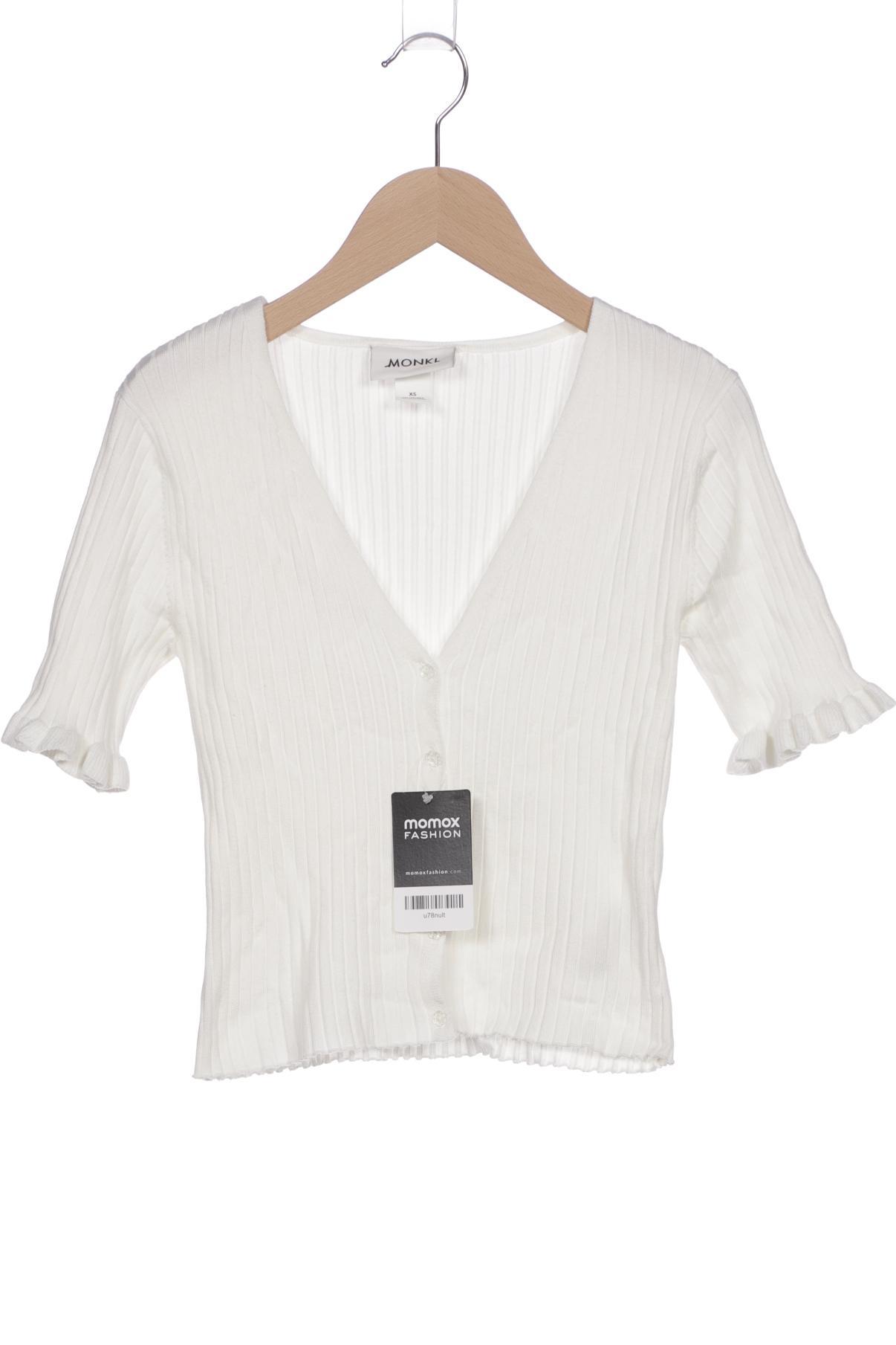 

Monki Damen Strickjacke, weiß, Gr. 34