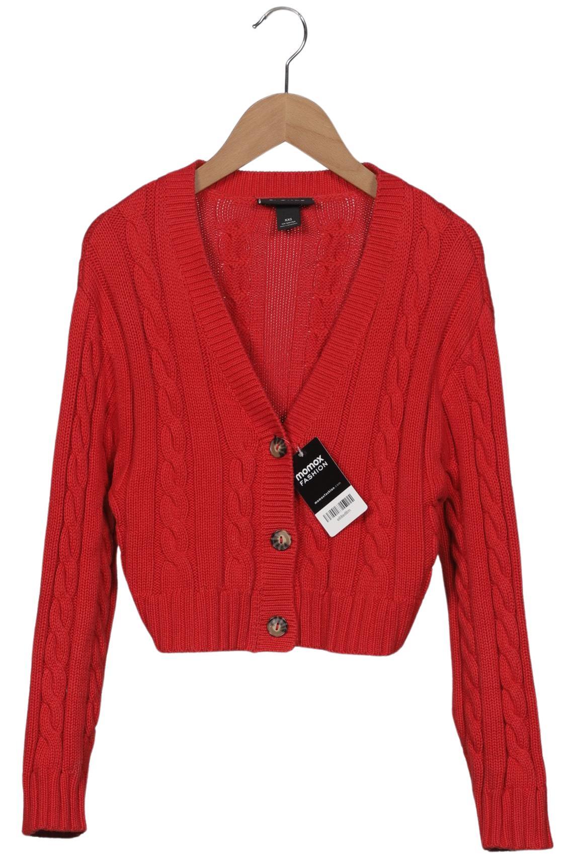 

Monki Damen Strickjacke, rot, Gr. 32