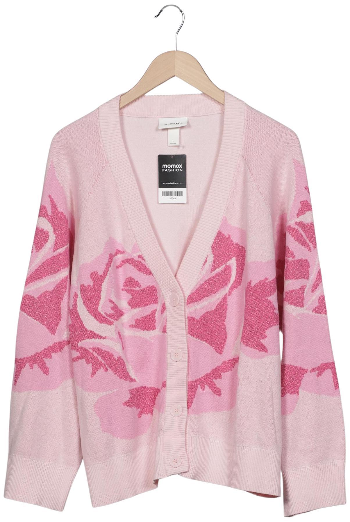 

Monki Damen Strickjacke, pink, Gr. 42