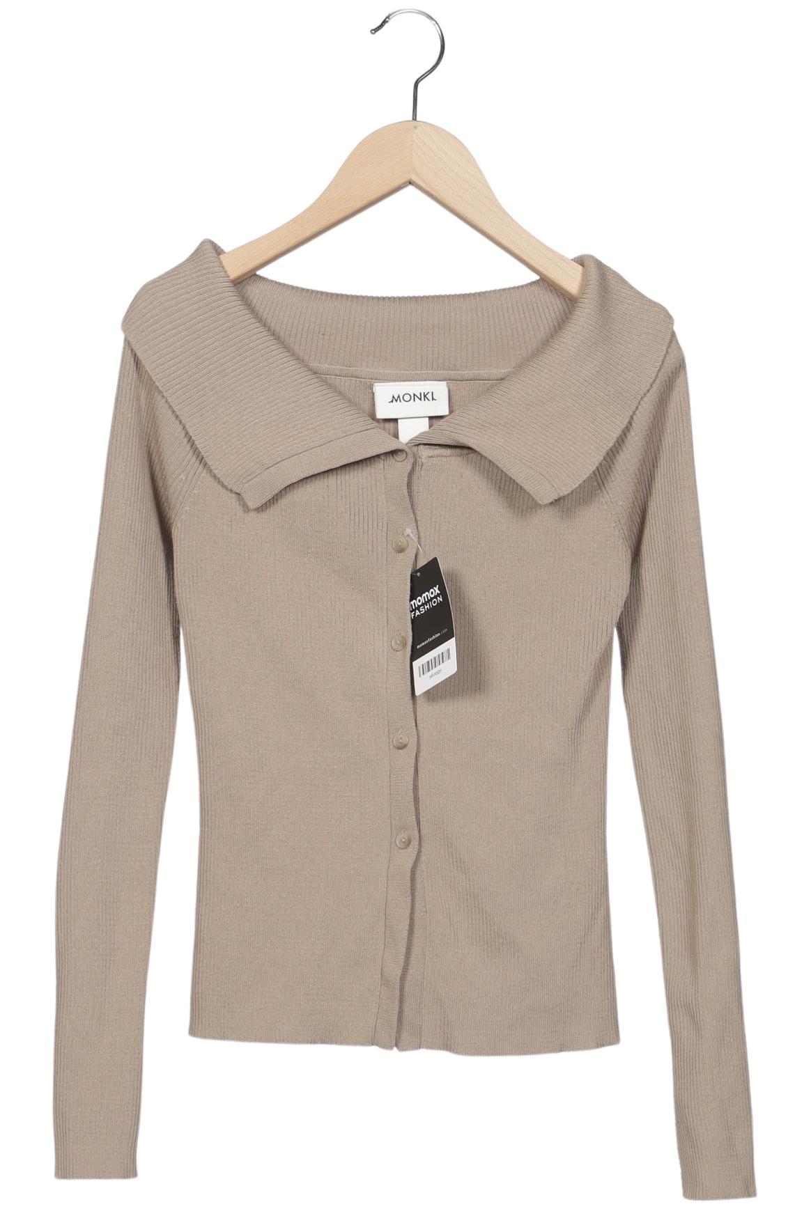

Monki Damen Strickjacke, beige, Gr. 36
