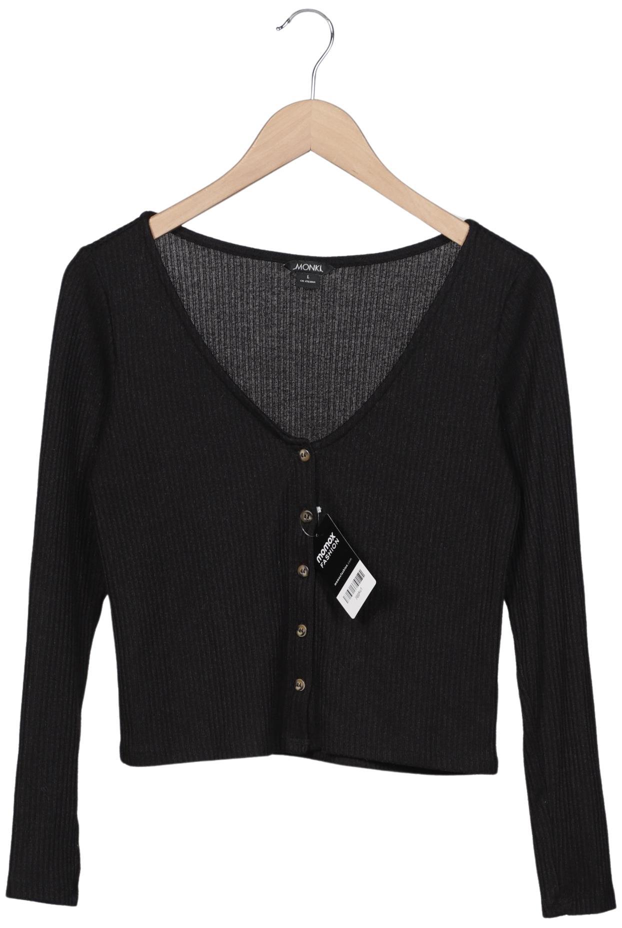 

Monki Damen Strickjacke, schwarz, Gr. 42