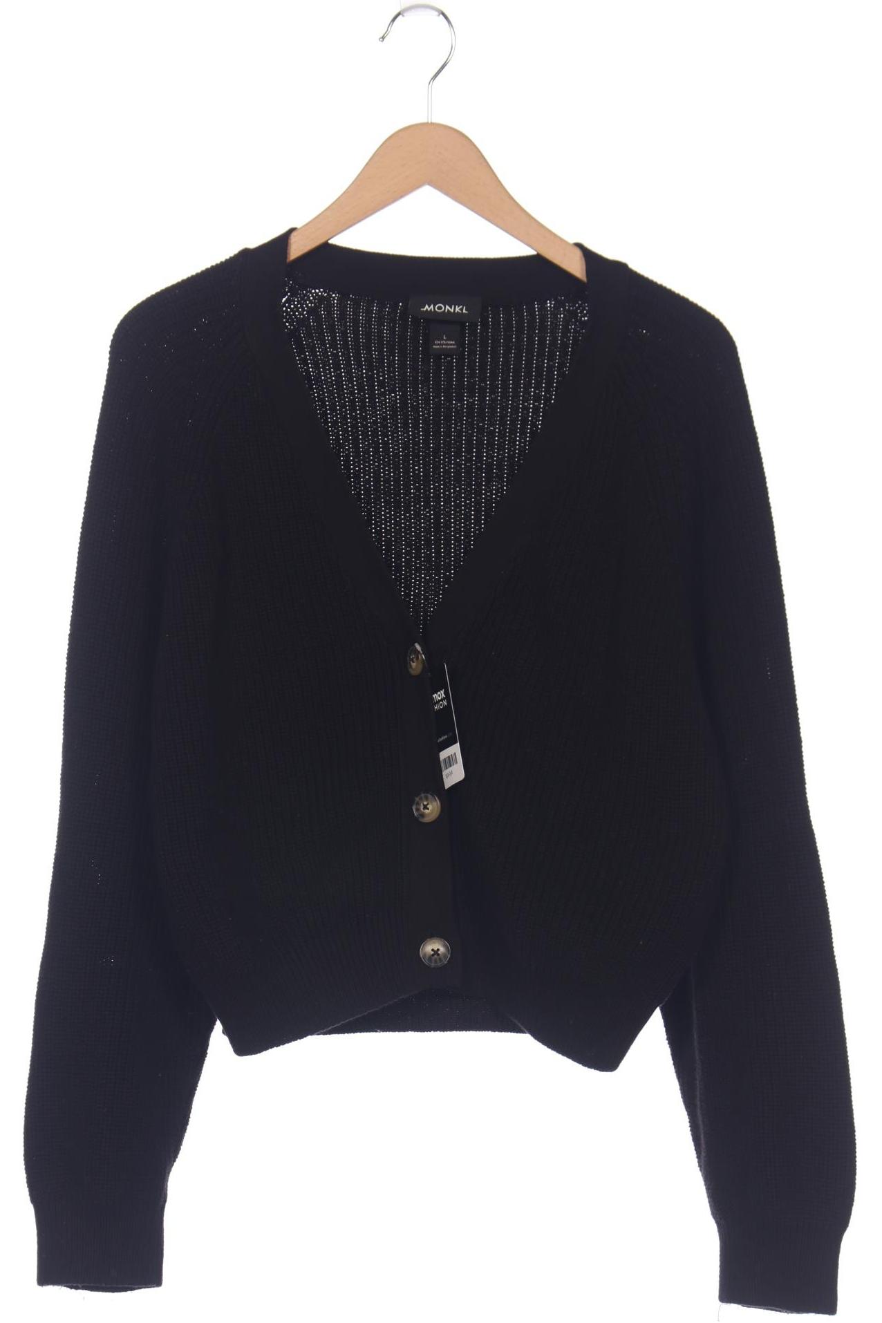 

Monki Damen Strickjacke, schwarz, Gr. 42