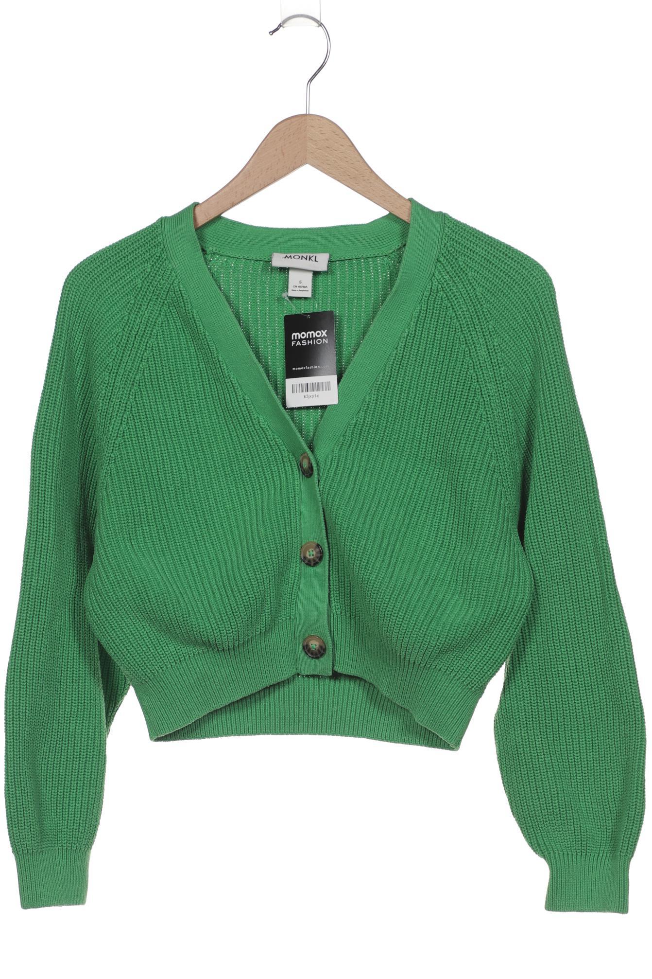 

Monki Damen Strickjacke, grün, Gr. 36