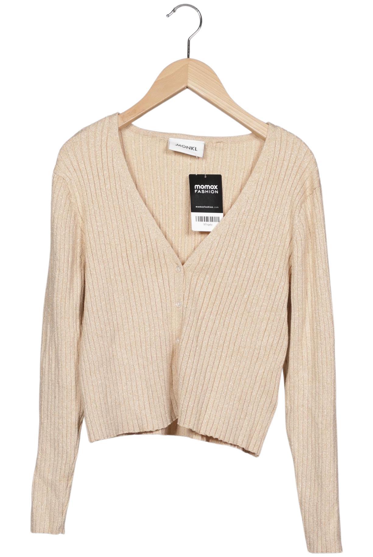 

Monki Damen Strickjacke, beige, Gr. 38