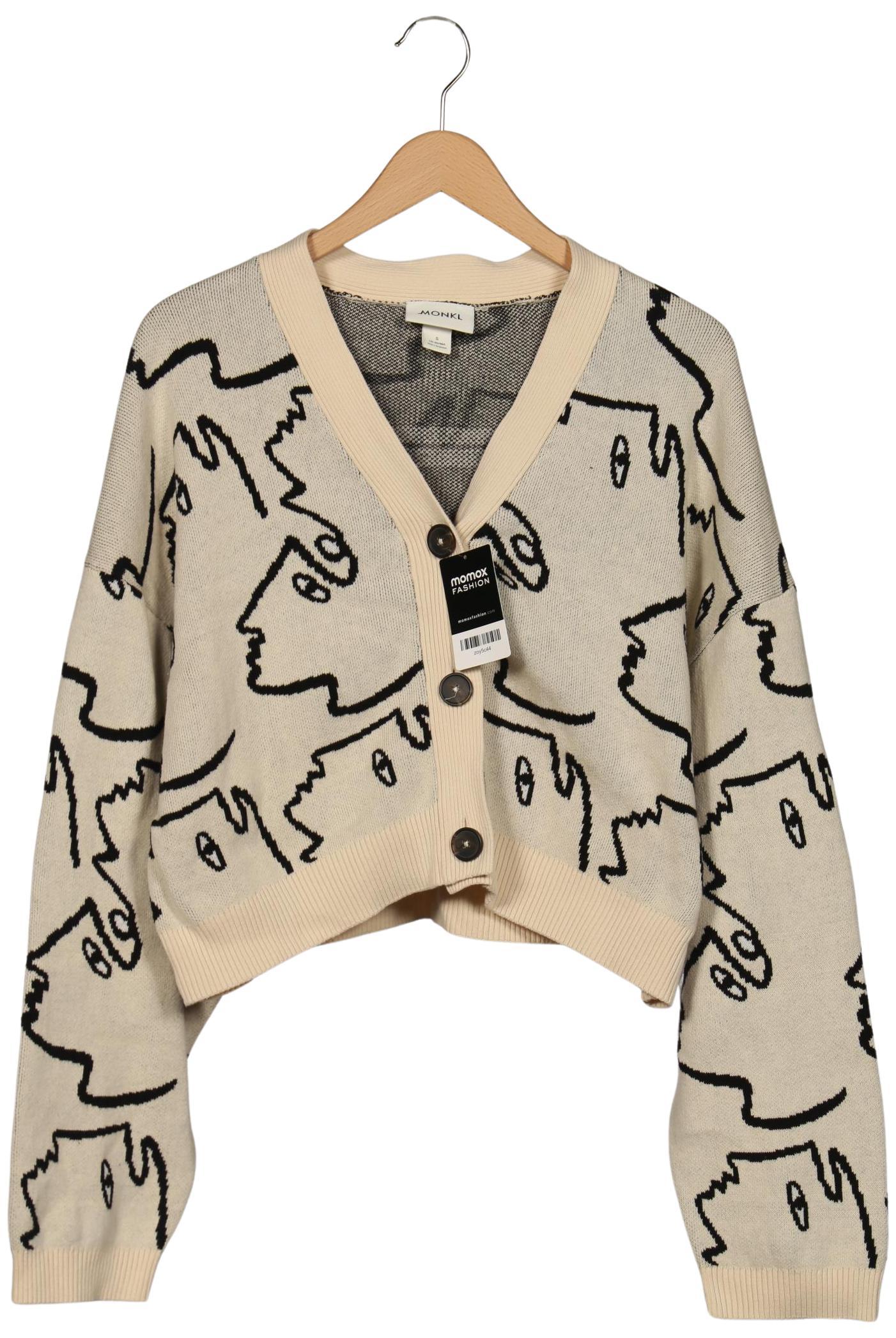 

Monki Damen Strickjacke, beige, Gr. 36