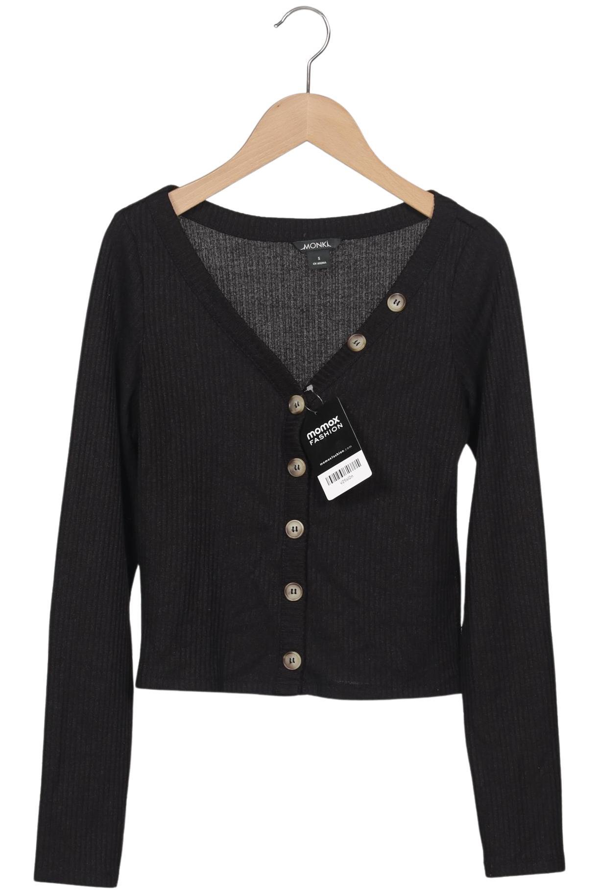 

Monki Damen Strickjacke, schwarz, Gr. 36