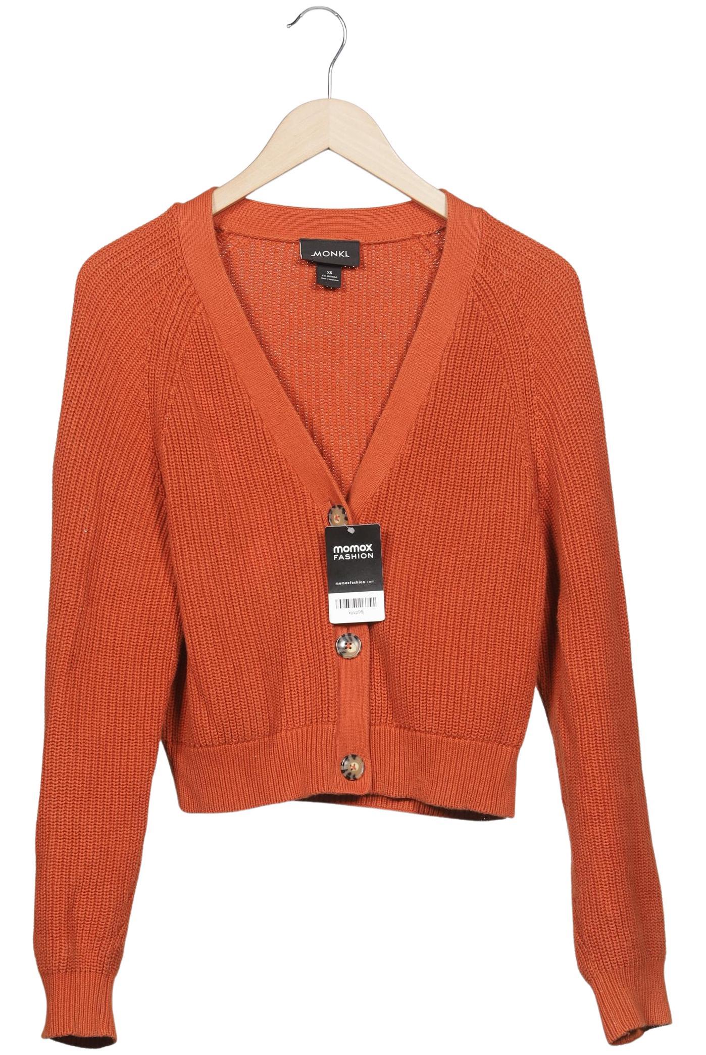 

Monki Damen Strickjacke, orange, Gr. 34