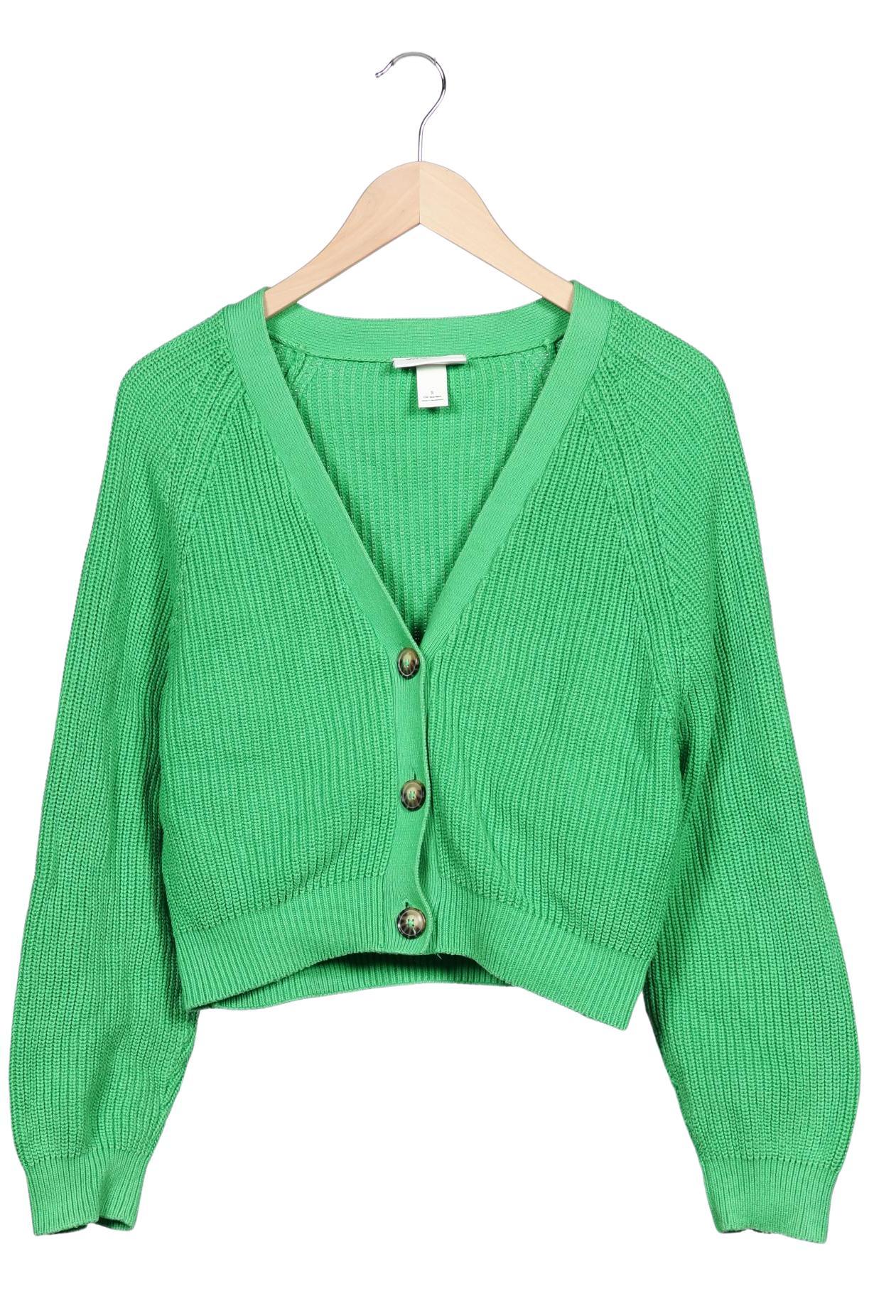 

Monki Damen Strickjacke, grün, Gr. 36