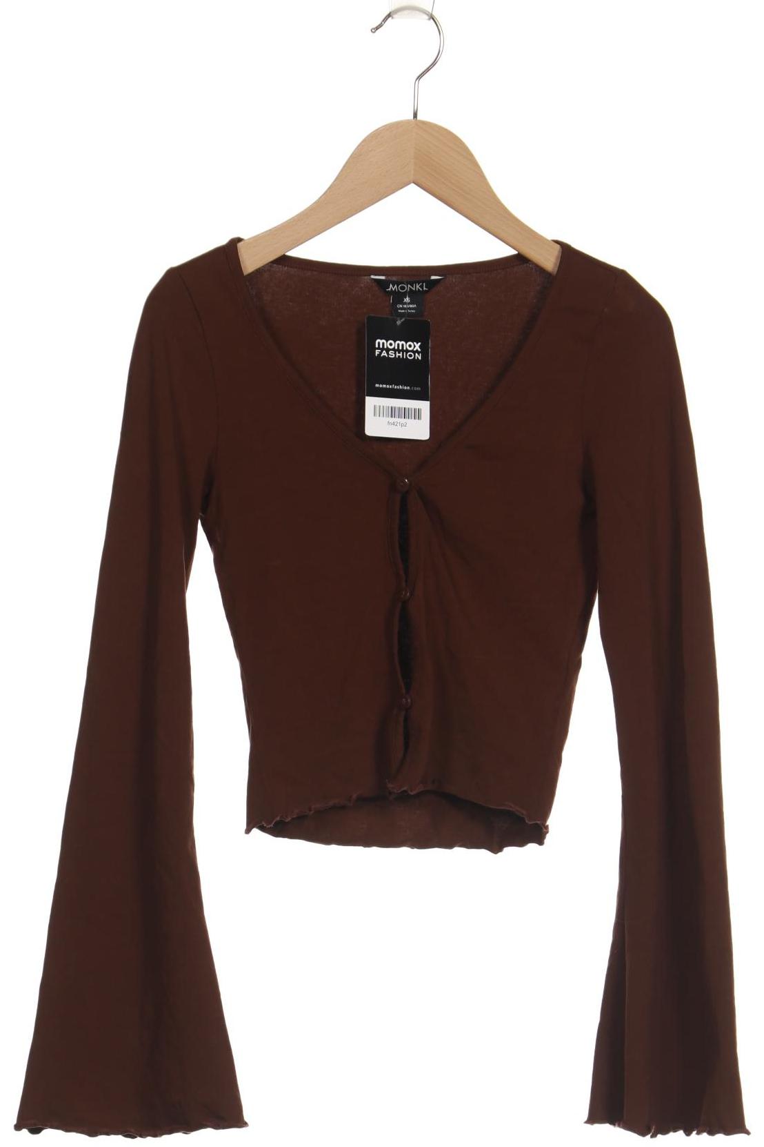 

Monki Damen Strickjacke, braun, Gr. 34