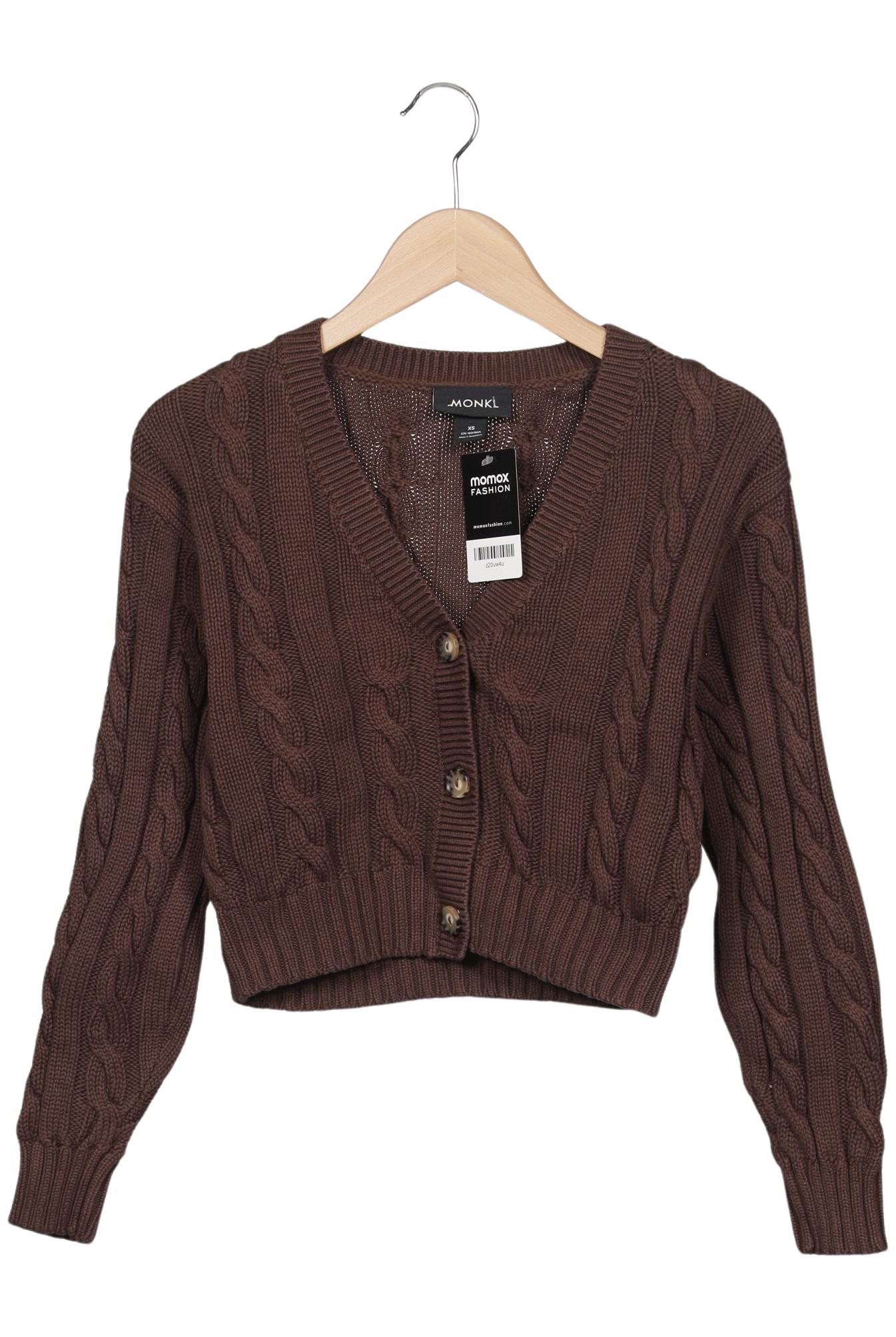 

Monki Damen Strickjacke, braun, Gr. 34